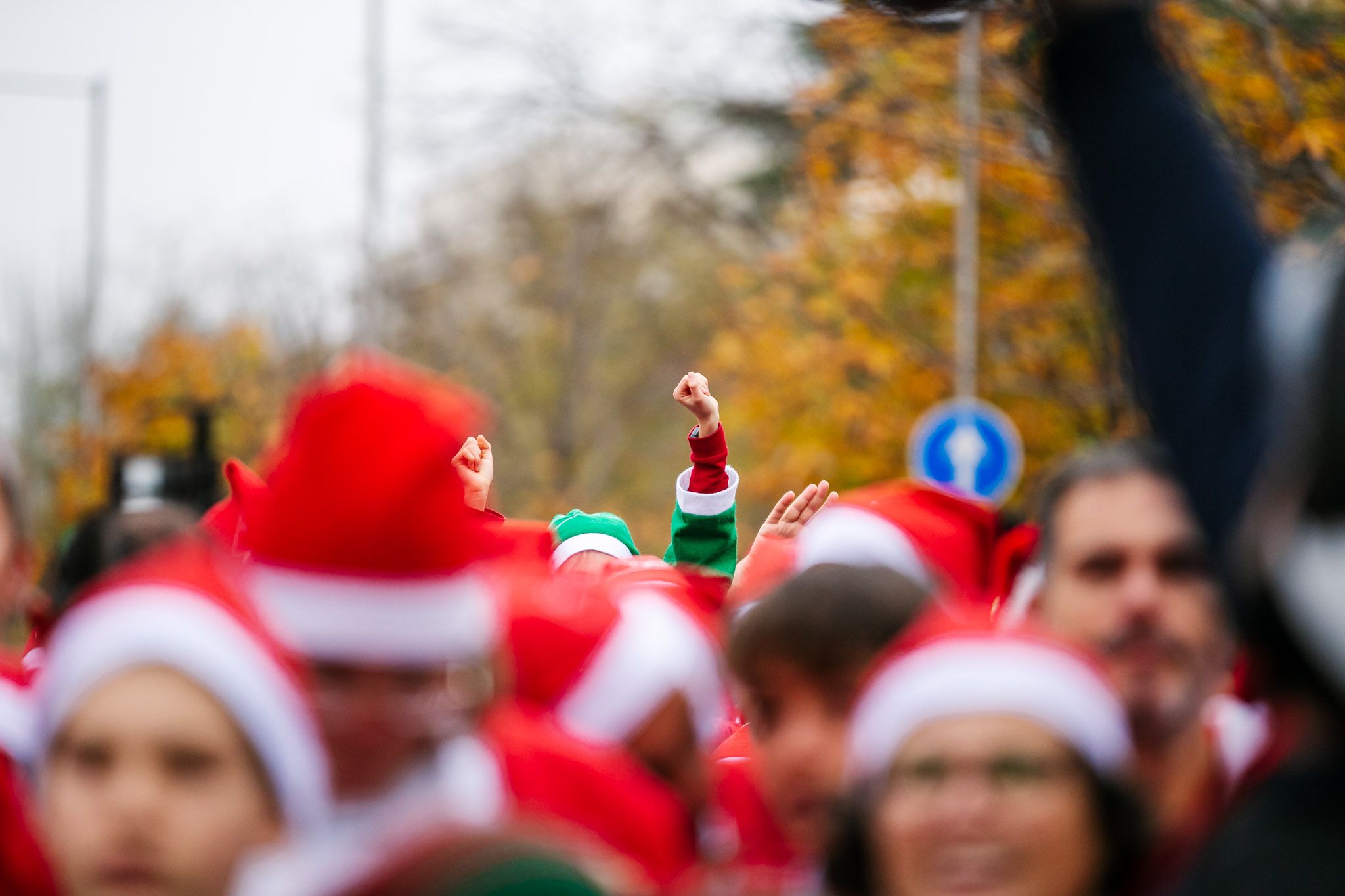 Las mejores fotos de la salida de la Carrera de Papá Noel El Corte Inglés 2022.
