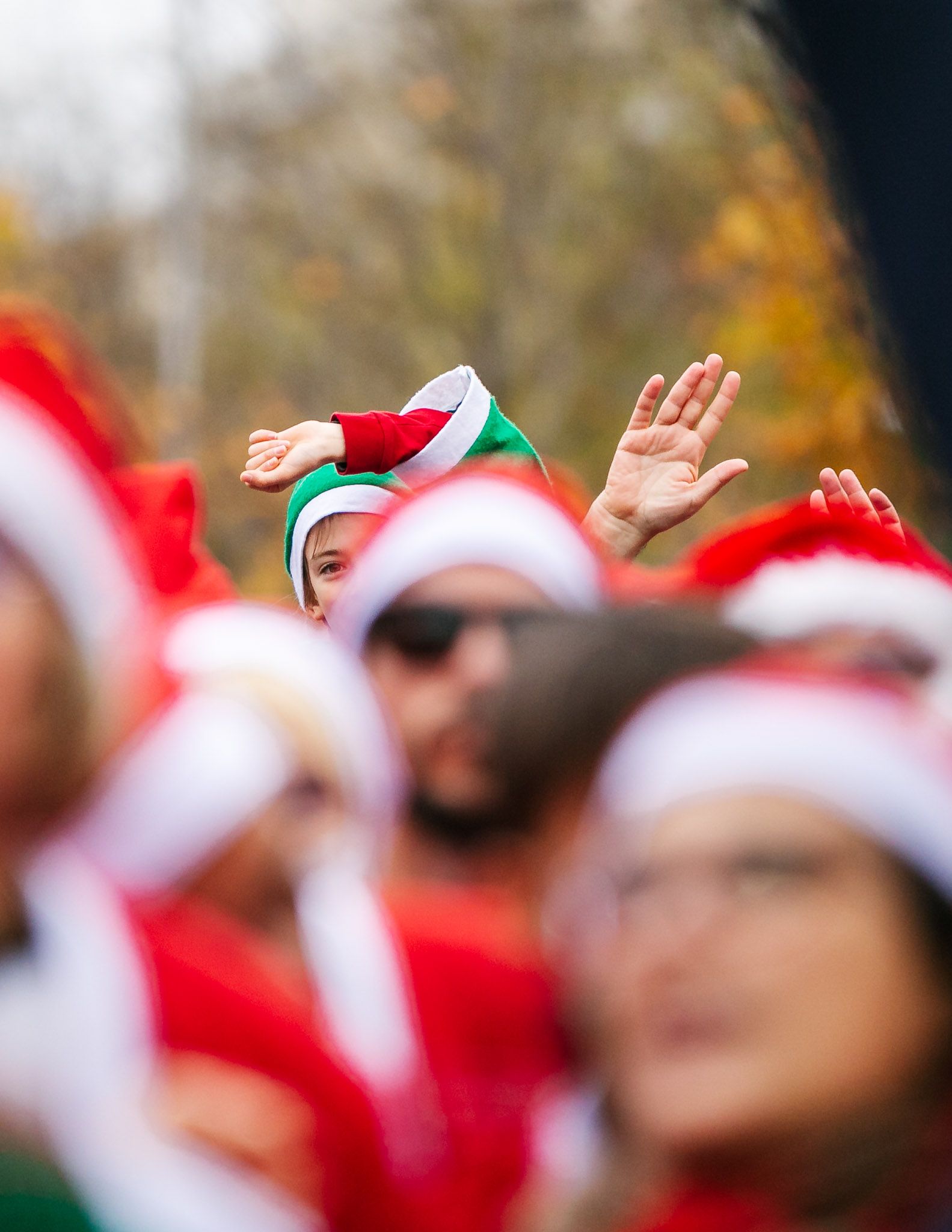 Las mejores fotos de la salida de la Carrera de Papá Noel El Corte Inglés 2022.