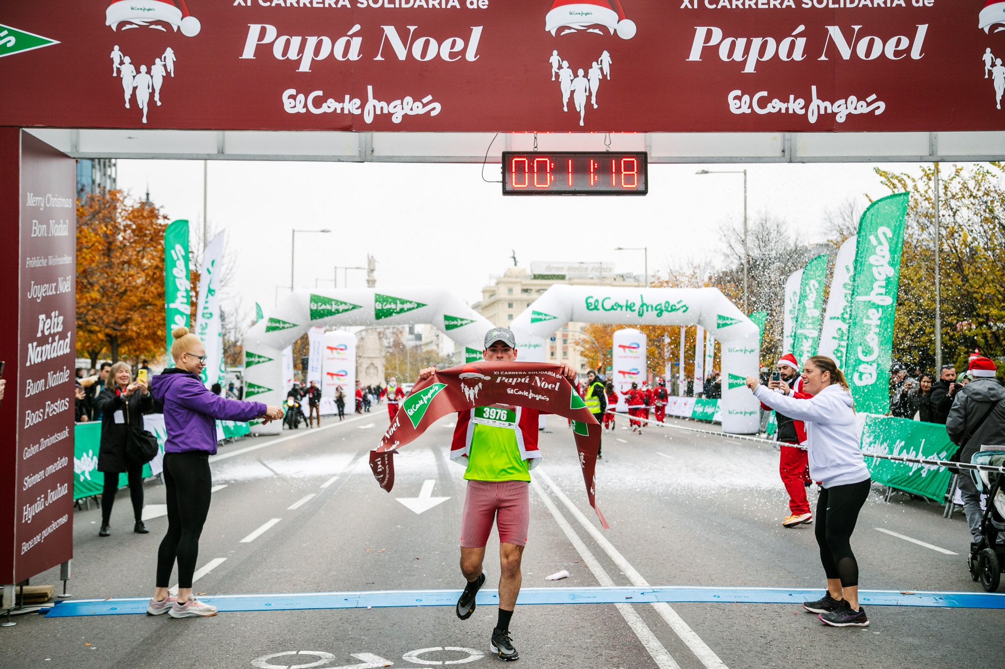 Las mejores fotos de meta de la Carrera de Papá Noel El Corte Inglés 2022