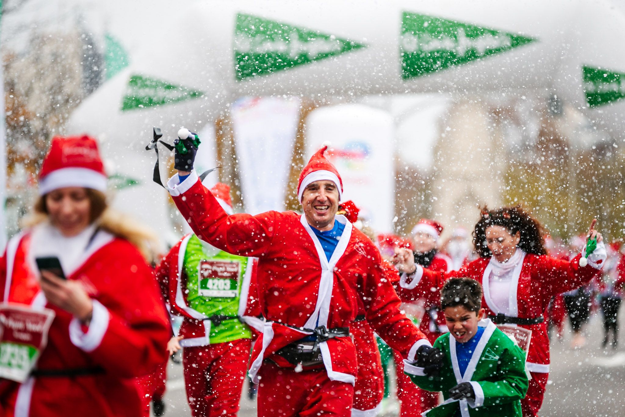 Las mejores fotos de meta de la Carrera de Papá Noel El Corte Inglés 2022