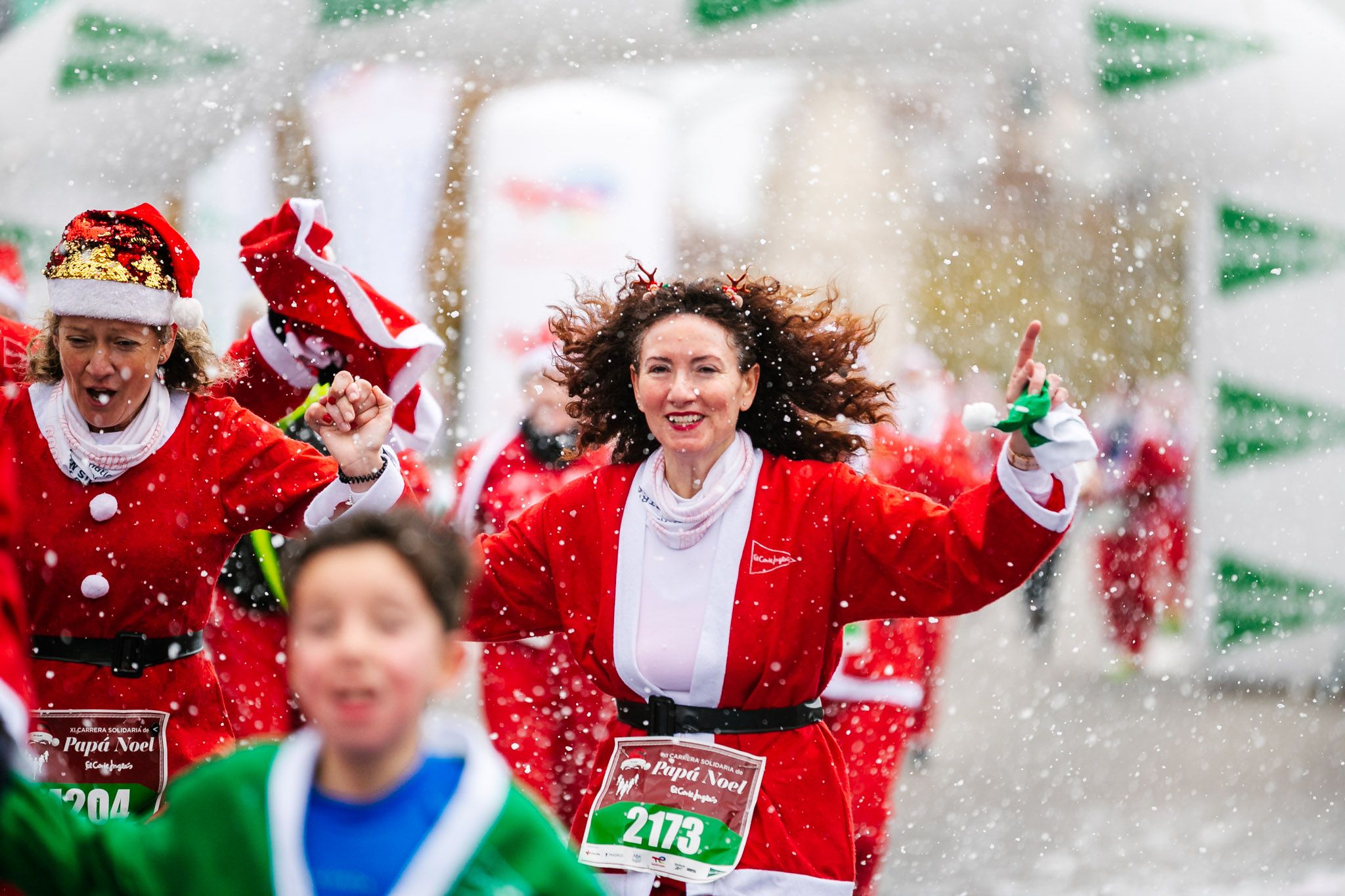 Las mejores fotos de meta de la Carrera de Papá Noel El Corte Inglés 2022