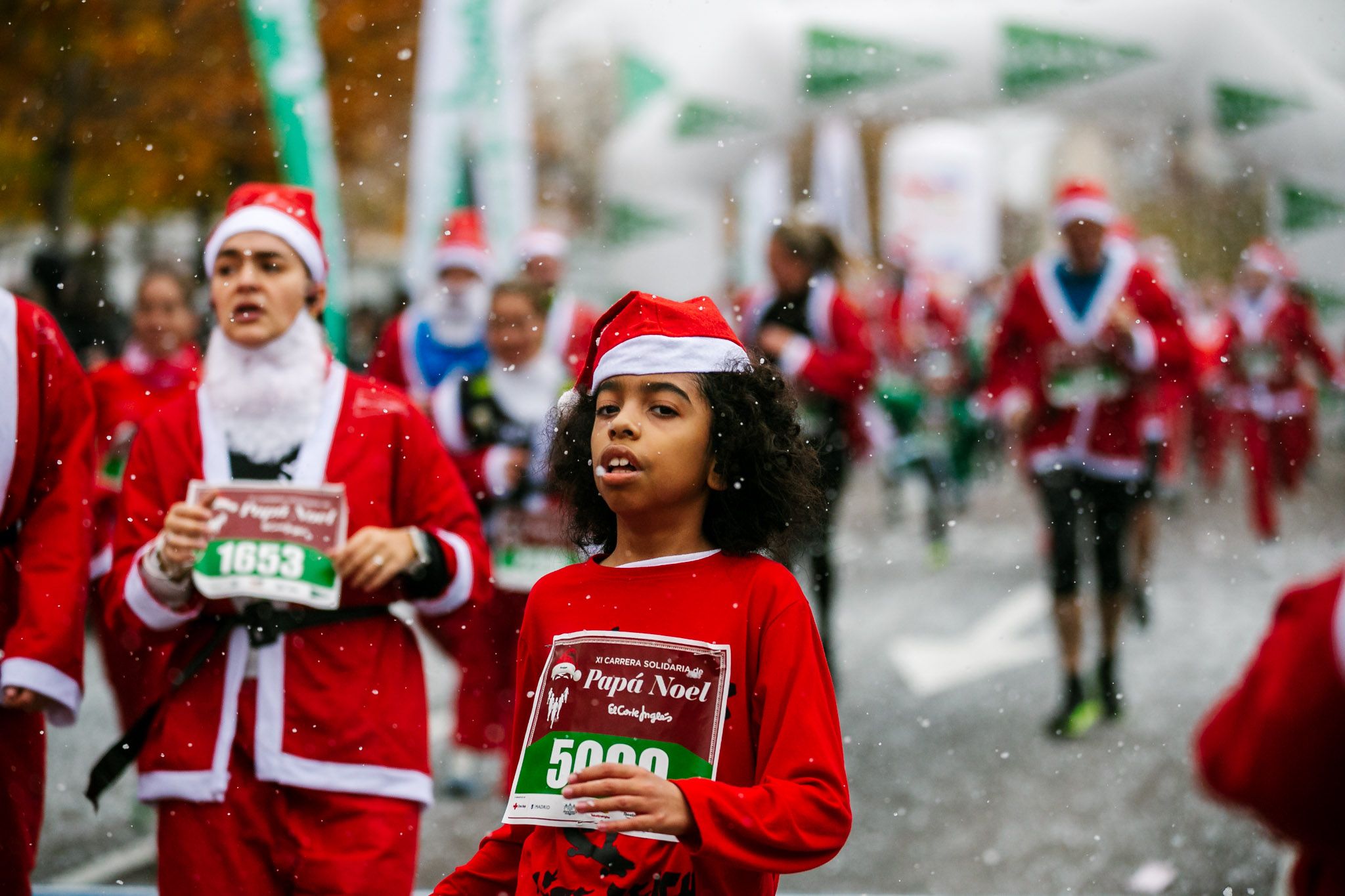 Las mejores fotos de meta de la Carrera de Papá Noel El Corte Inglés 2022
