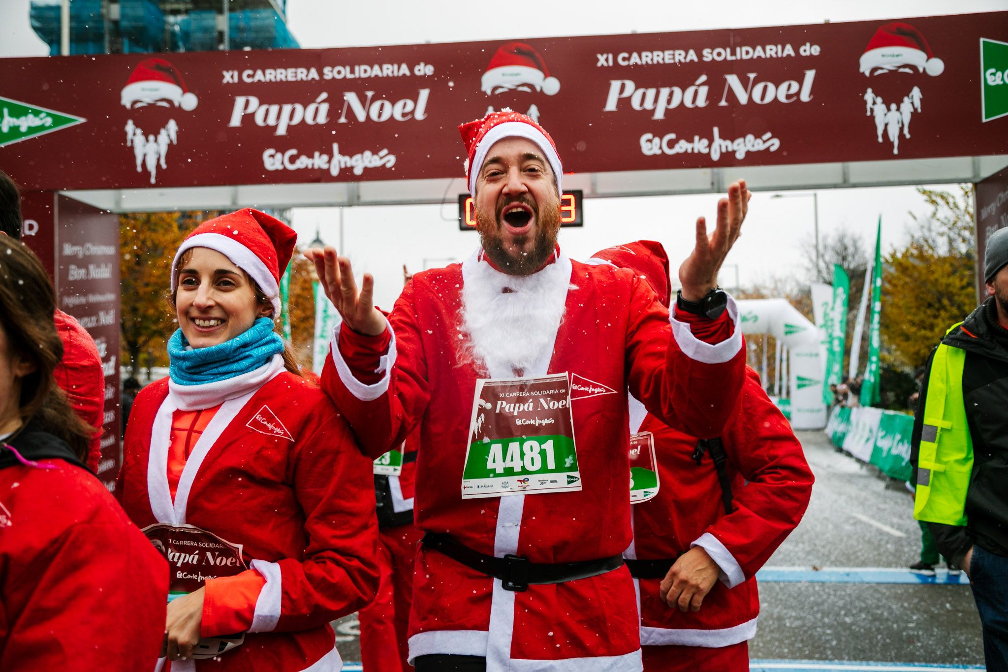 Las mejores fotos de meta de la Carrera de Papá Noel El Corte Inglés 2022
