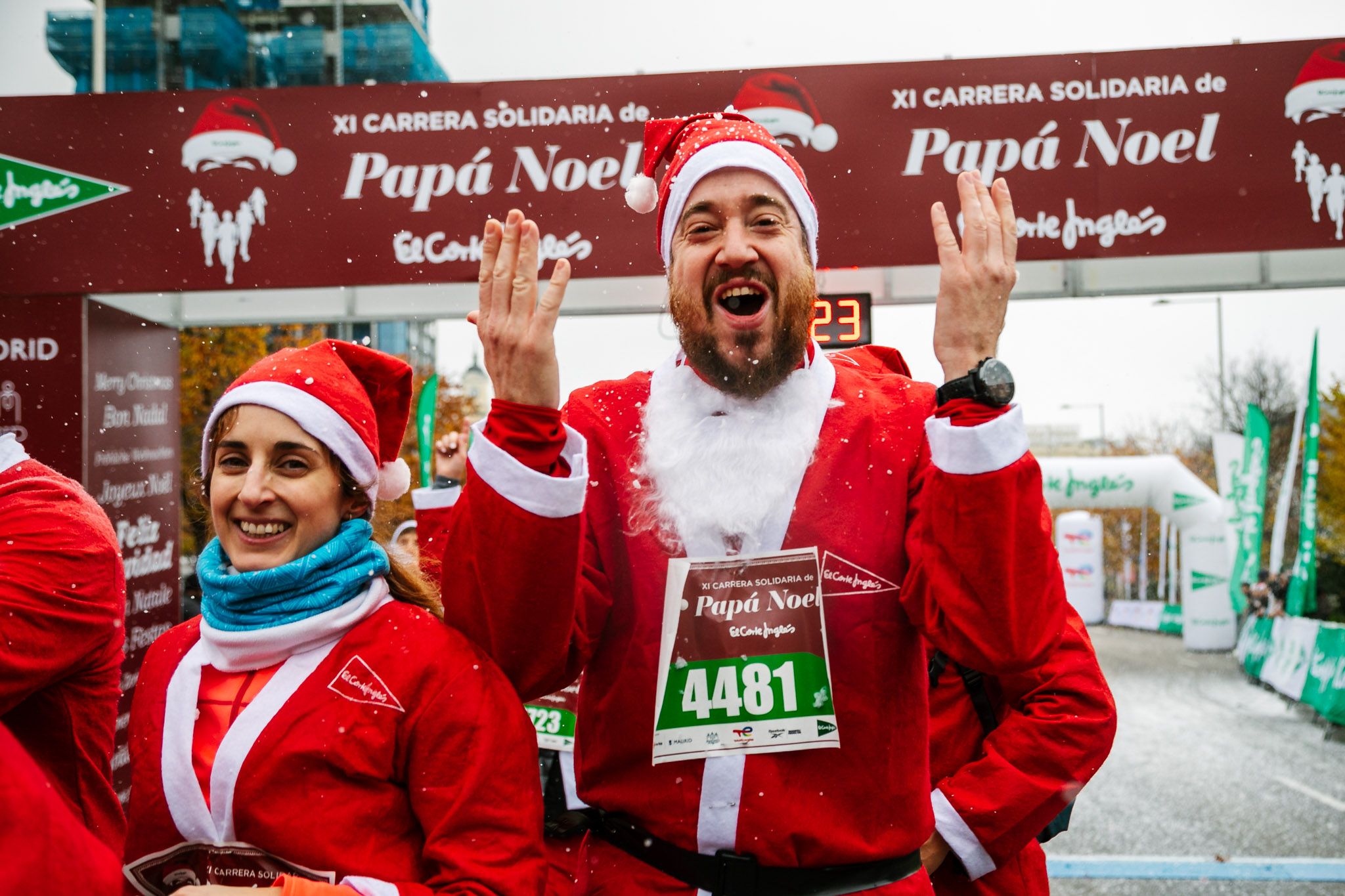 Las mejores fotos de meta de la Carrera de Papá Noel El Corte Inglés 2022