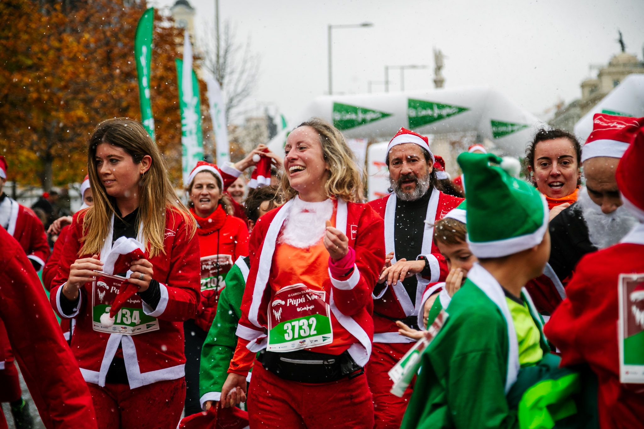Las mejores fotos de meta de la Carrera de Papá Noel El Corte Inglés 2022