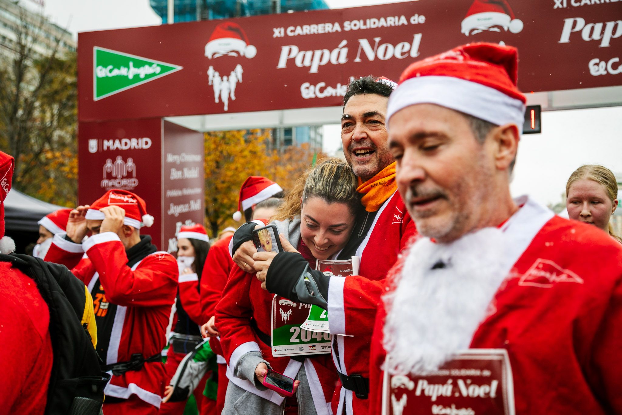 Las mejores fotos de meta de la Carrera de Papá Noel El Corte Inglés 2022