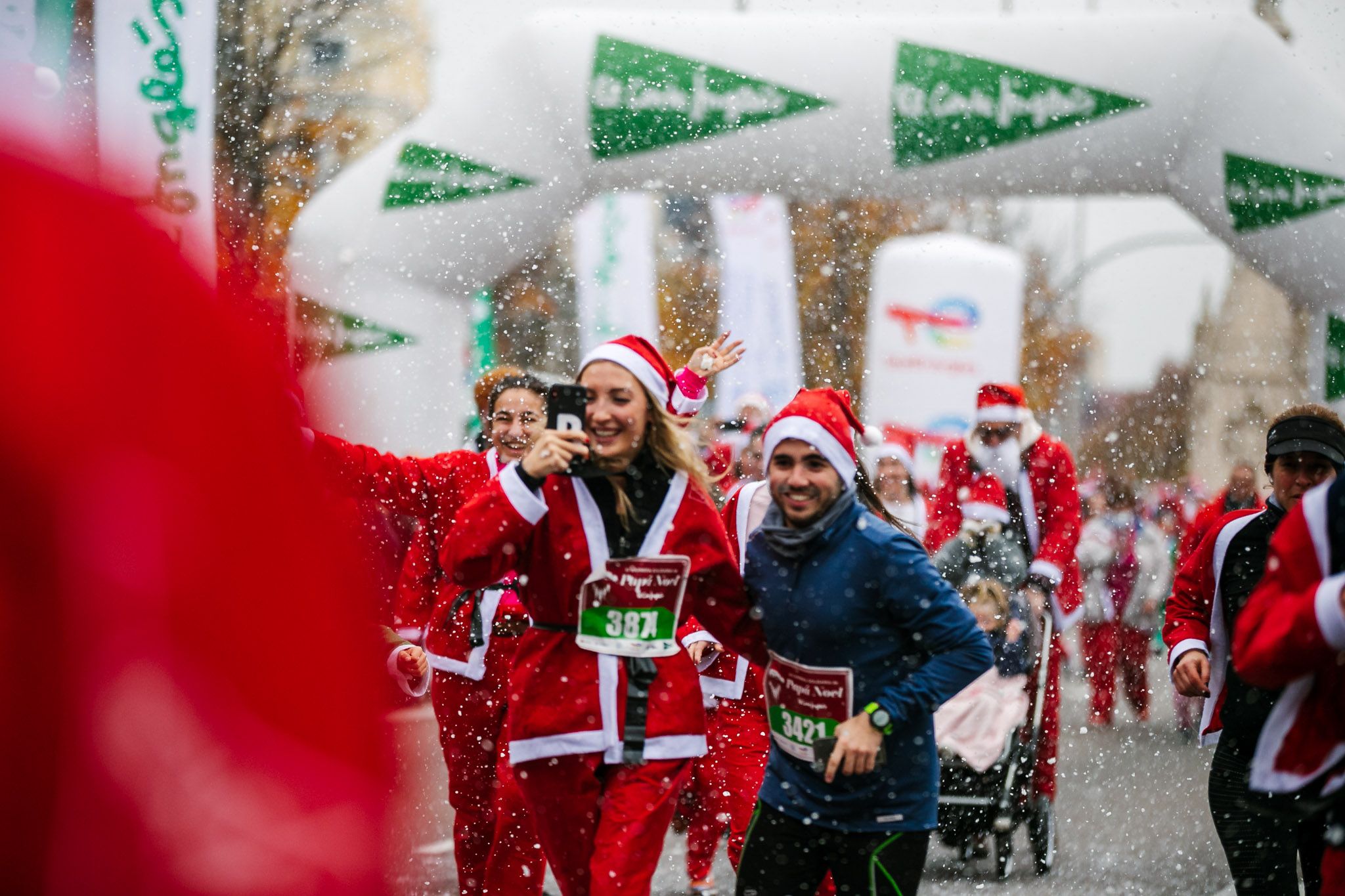Las mejores fotos de meta de la Carrera de Papá Noel El Corte Inglés 2022