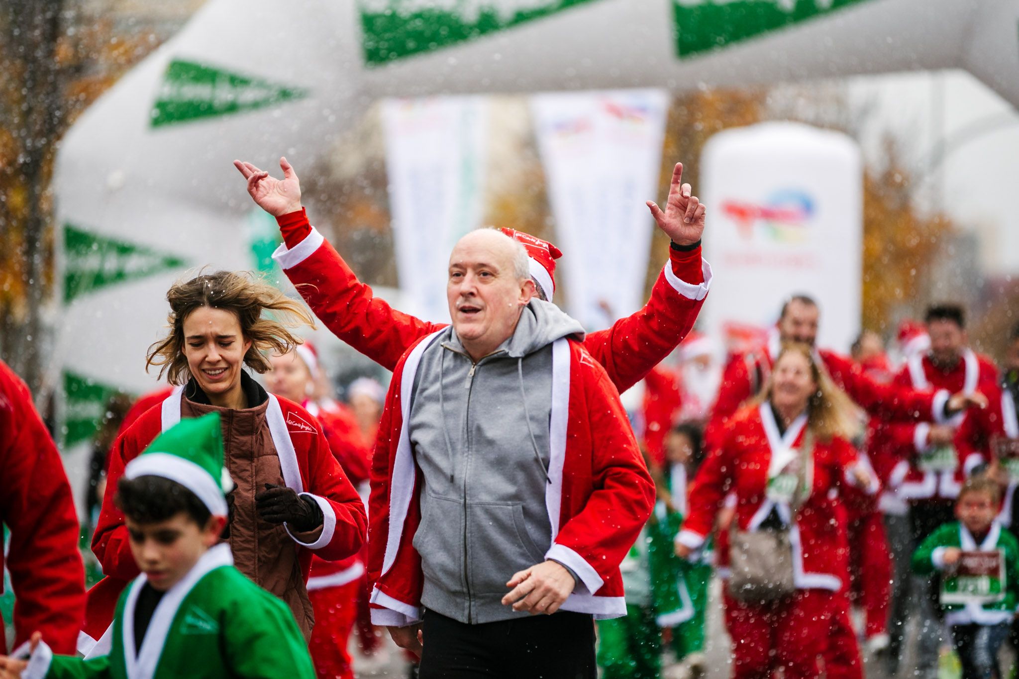 Las mejores fotos de meta de la Carrera de Papá Noel El Corte Inglés 2022