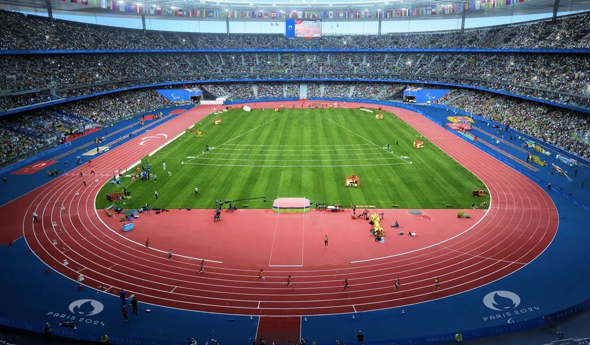 Una imagen del Stade de France, donde se disputarán el atletismo en los Juegos Olímpicos de París 2024. PARÍS 2024.