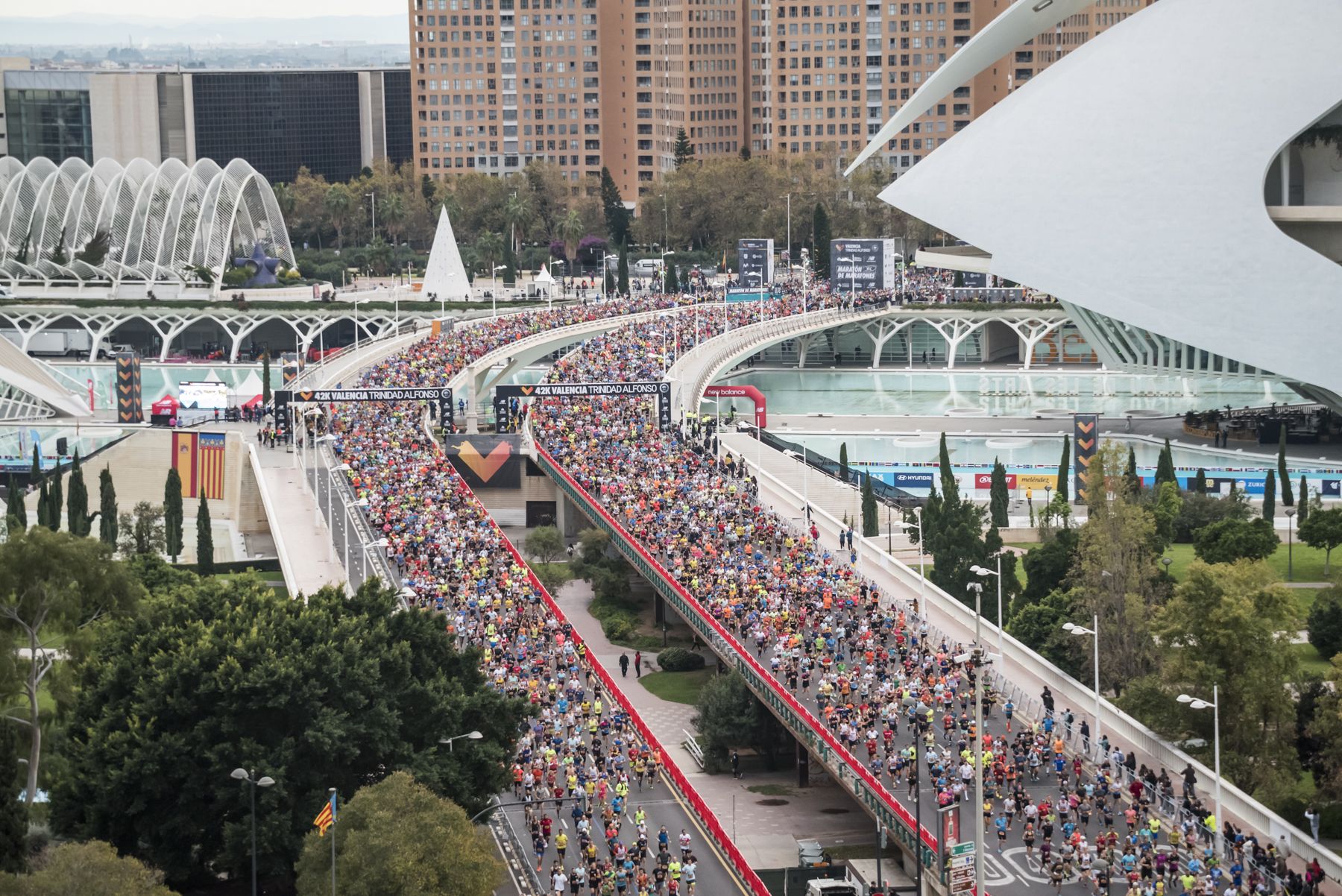 Una imagen del Maratón de Valencia 2022, la única prueba española con etiqueta Platium en el calendario de World Athletics. ORGANIZACIÓN.