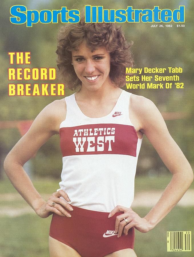 Ejemplar de la revista Sports Illustrated en 1982 con Mary Decker en portada. Ejemplar de la revista Sports Illustrated en 1982 con Mary Decker en portada.