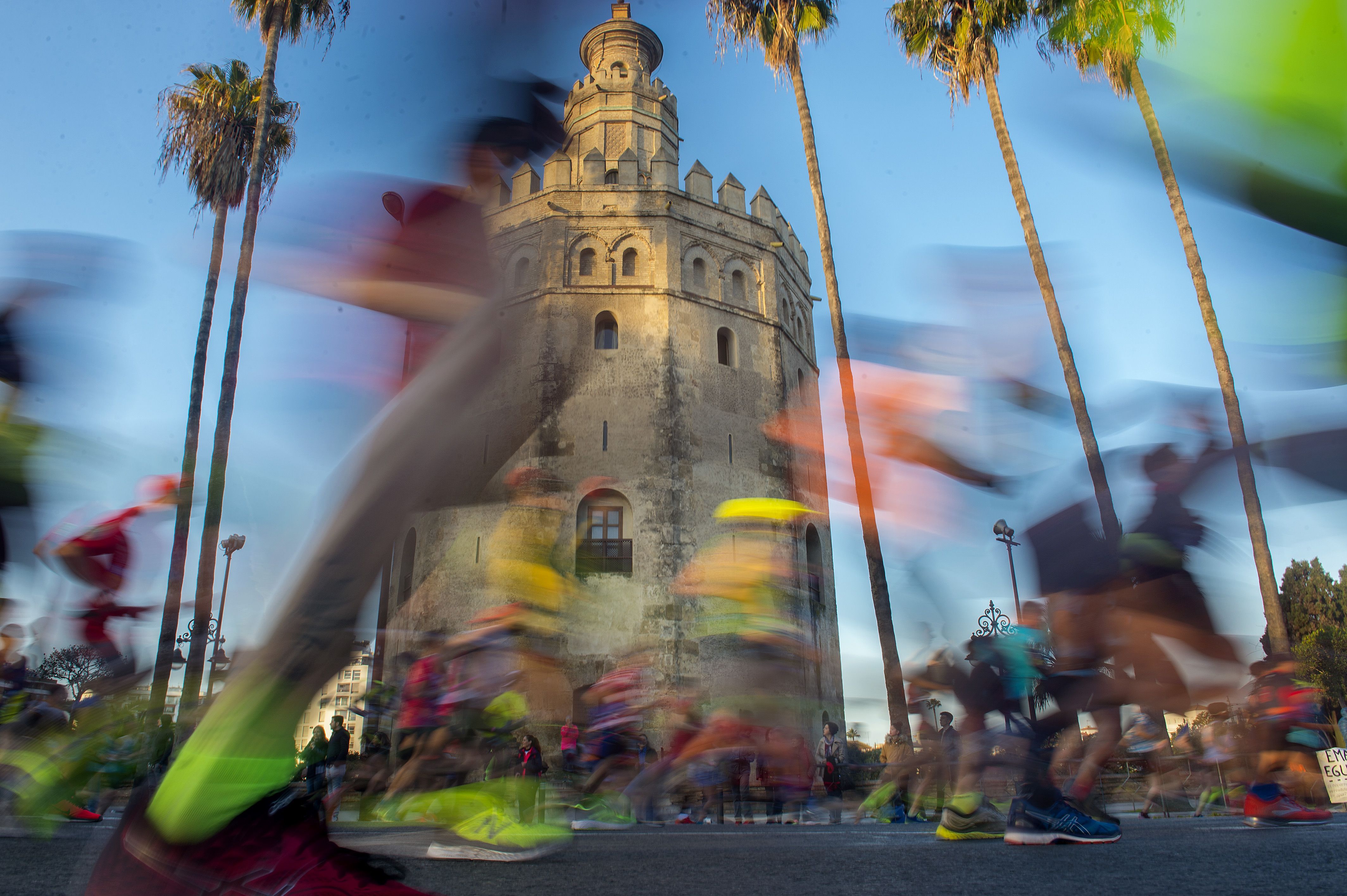Una imagen del Zurich Maratón de Sevilla, que en 2023 se celebra el 19 de febrero. ZMS. Una imagen del Zurich Maratón de Sevilla, que en 2023 se celebra el 19 de febrero. ZMS.