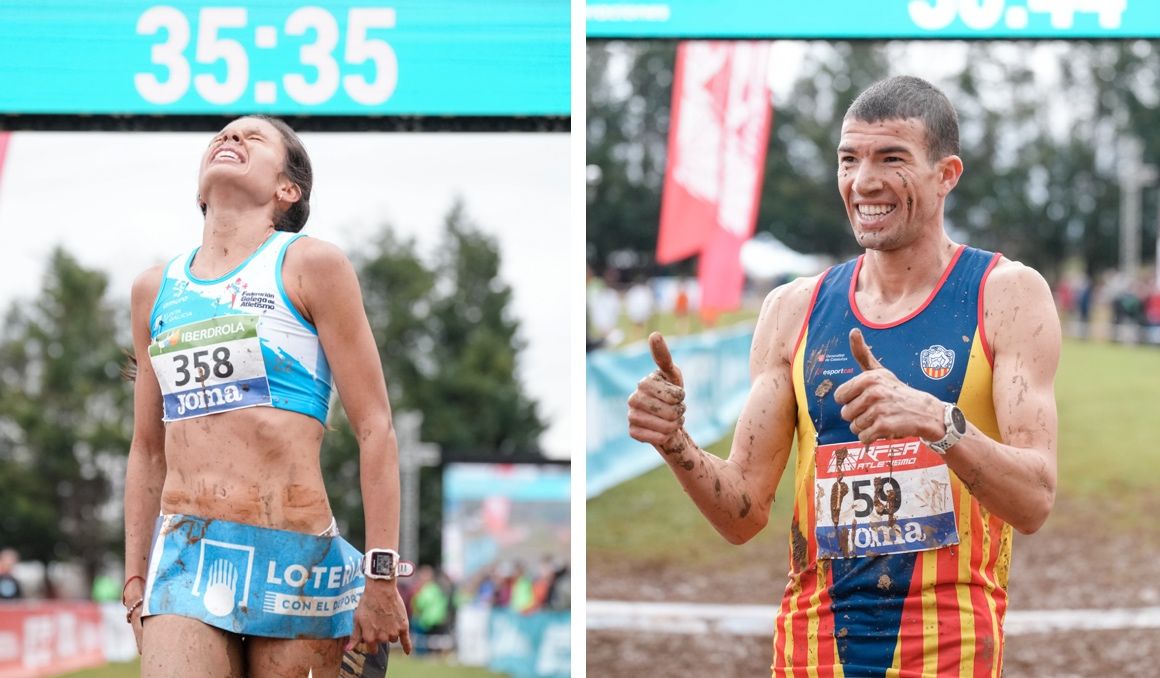 Joselyn Brea y Adel Mechaal son los campeones de España de Campo a Través 2023. SPORTMEDIA.