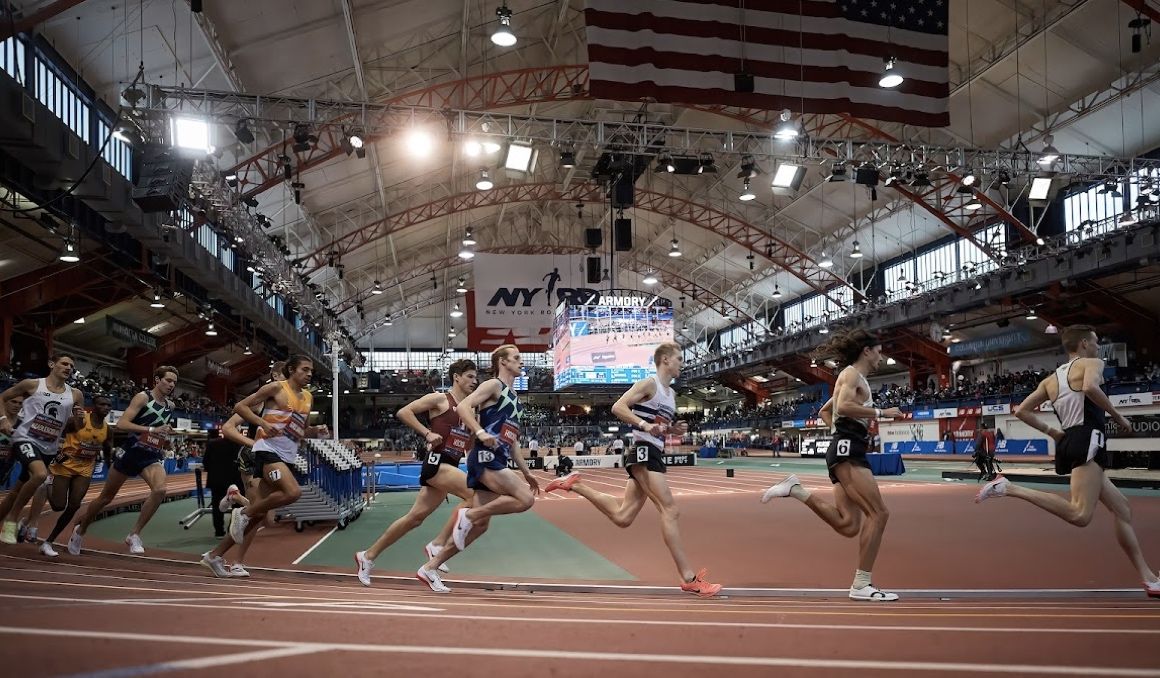 Una imagen de los Millrose Games en el Armory Track de Nueva York en 2022. MILLROSE GAMES.