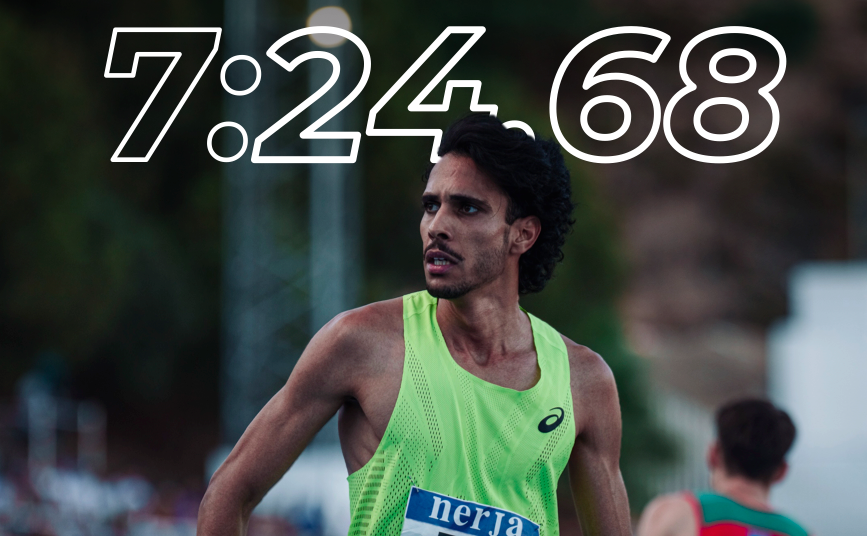 Mo Katir firmó una carrera para la historia en el World Indoor Tour de Liévin. SPORTMEDIA.