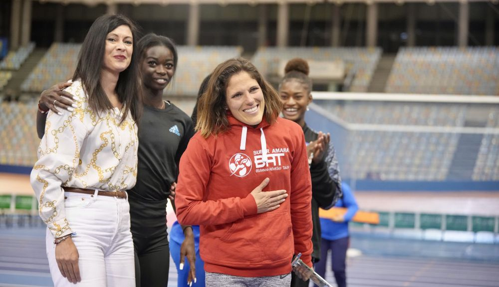Marieta Jover, la olímpica alicantina que deja el atletismo este sábado en el Campeonato de España. FACV. Marieta Jover, la olímpica alicantina que deja el atletismo este sábado en el Campeonato de España. FACV.