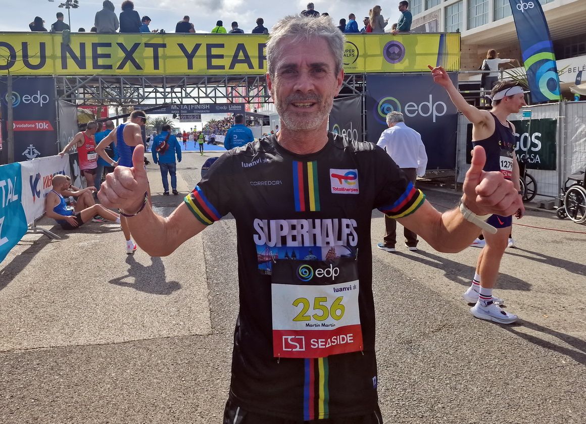 Martín Fiz se ha impuesto en el Medio Maratón de Lisboa en la categoría M60