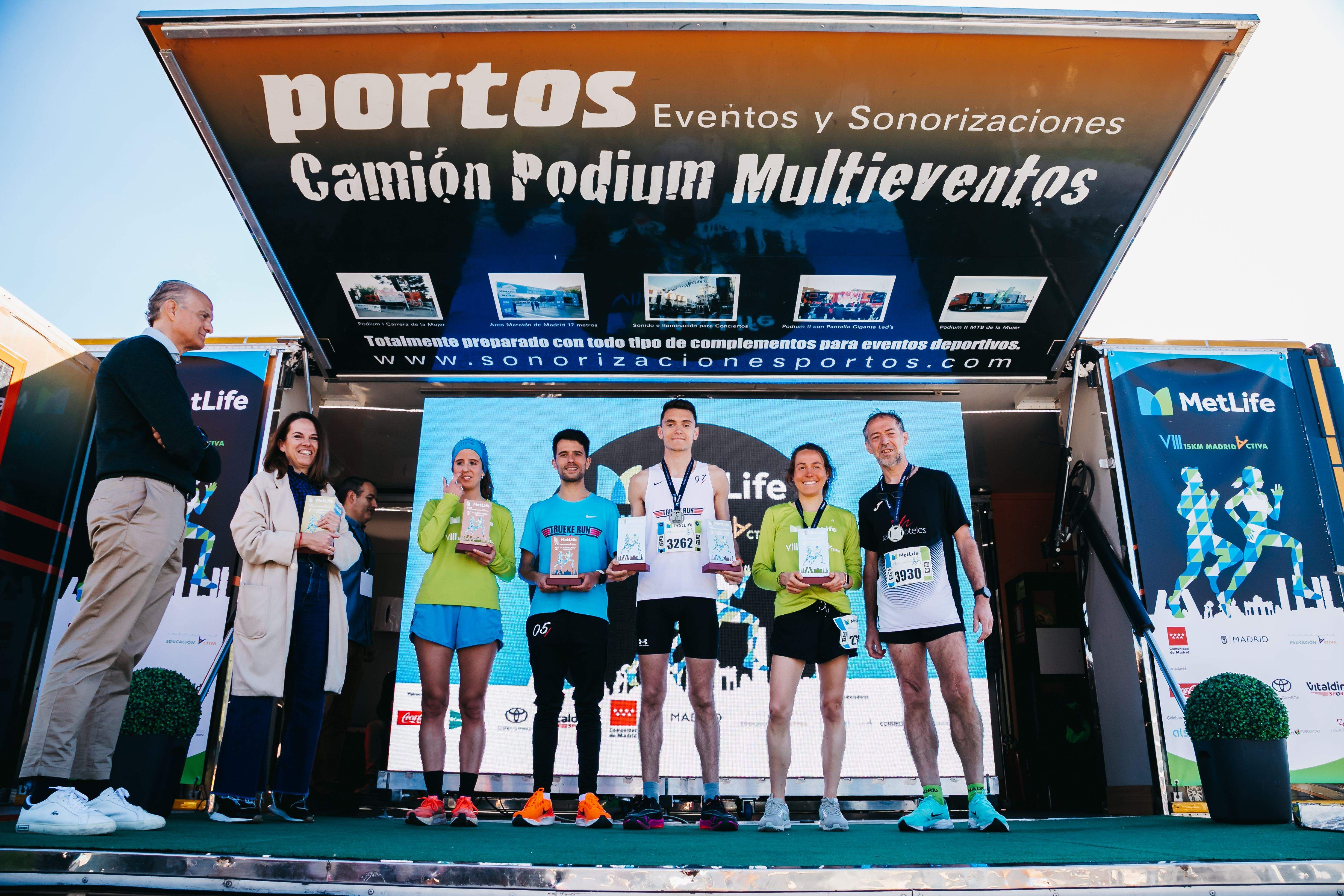 Todas las fotos de la premiación del Metlife 15K Madrid Activa 2023 21