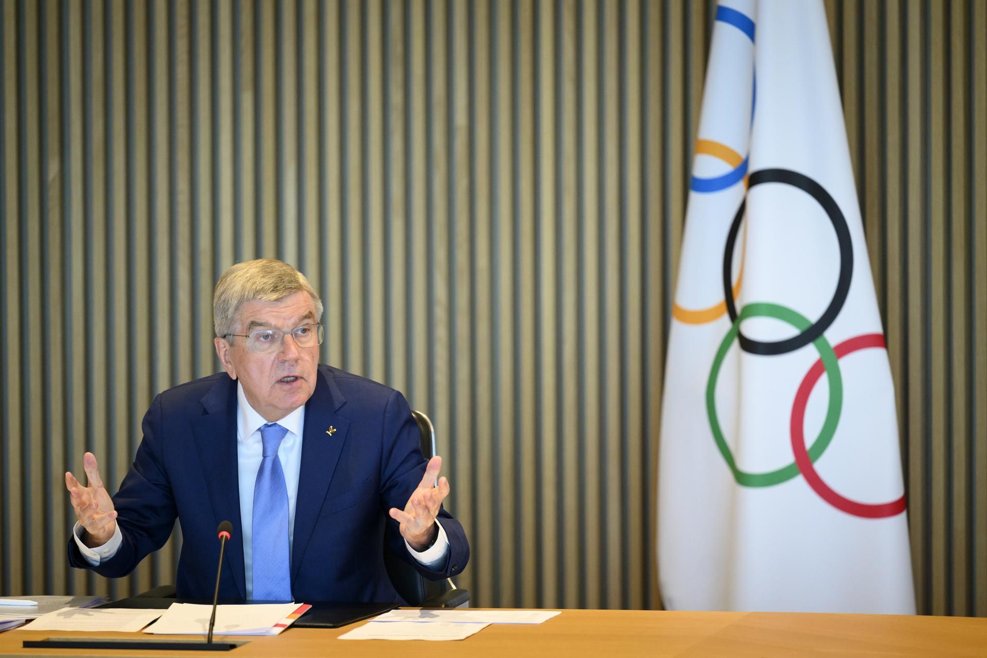 El presidente del COI, Thomas Bach, en una imagen de archivo. EFE.