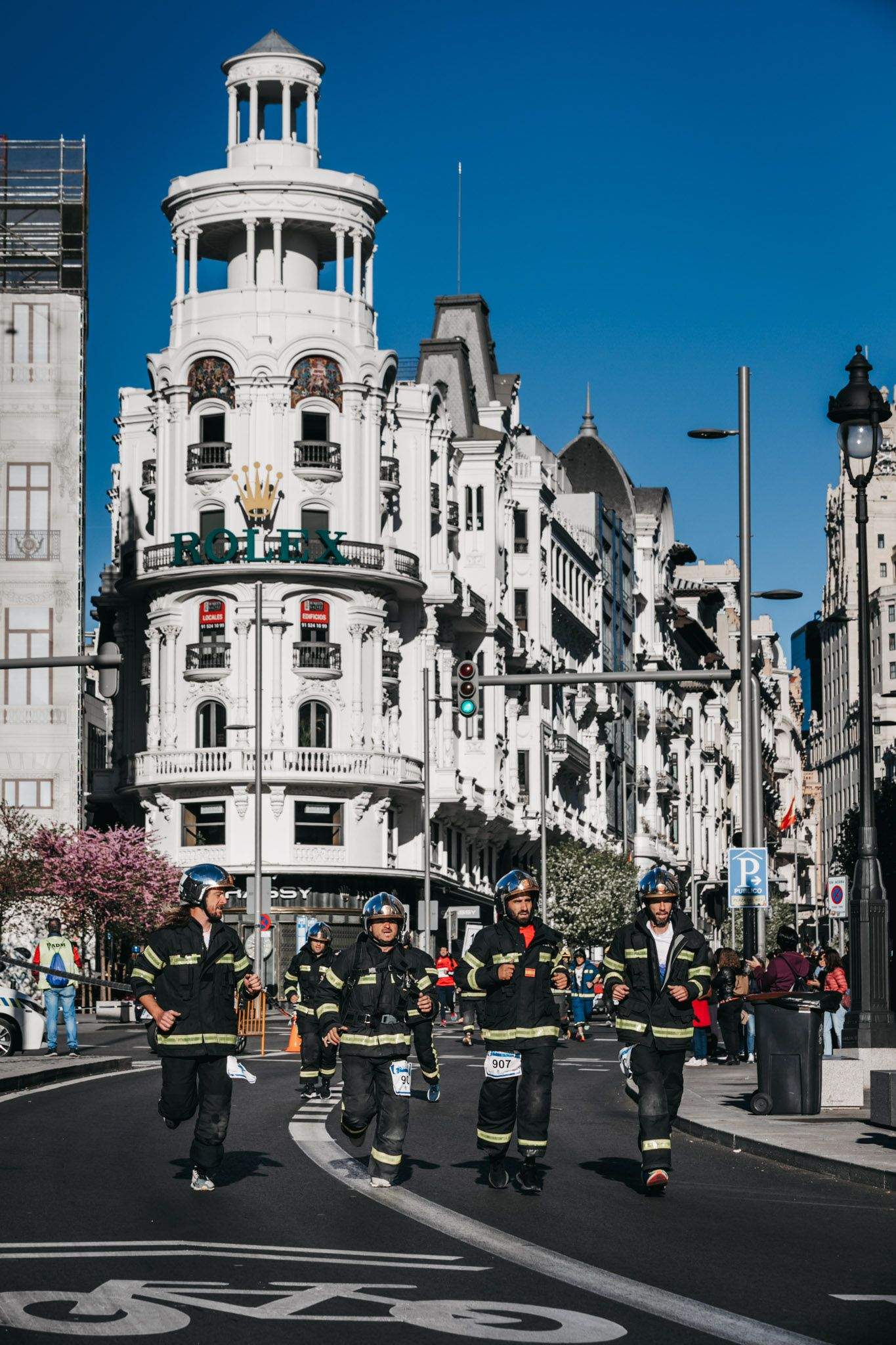 Todas las fotos del recorrido de la Carrera Bomberos de Madrid 20231
