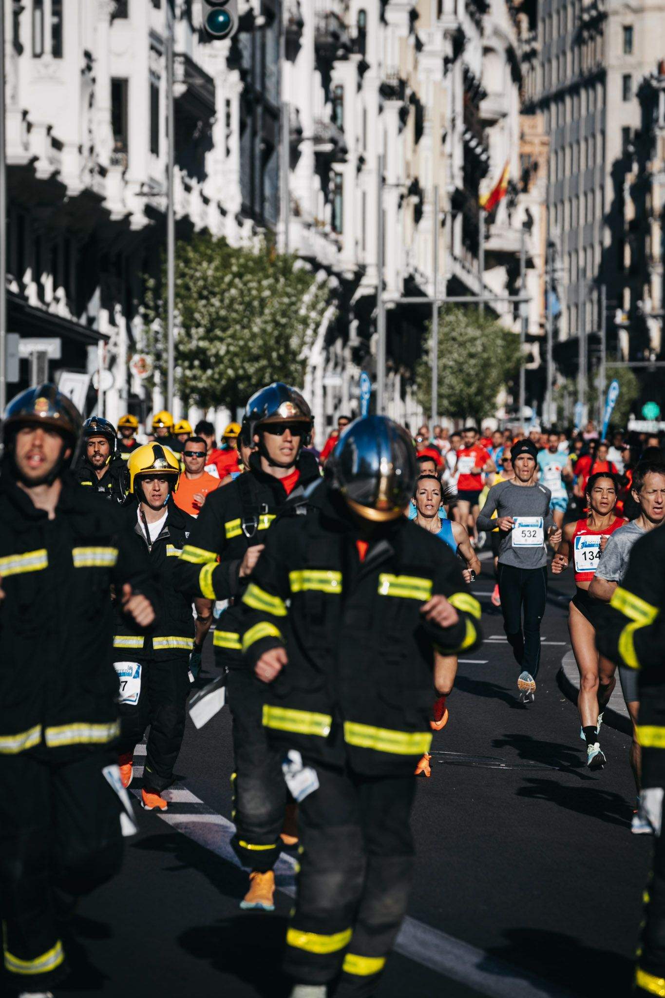 Todas las fotos del recorrido de la Carrera Bomberos de Madrid 202321