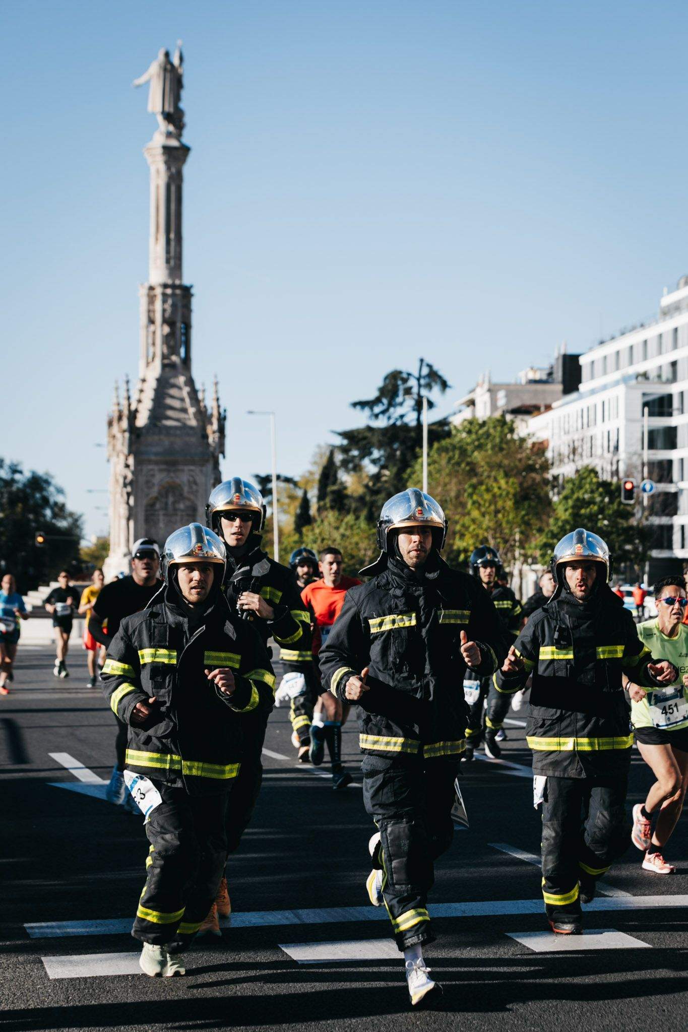 Todas las fotos del recorrido de la Carrera Bomberos de Madrid 202339