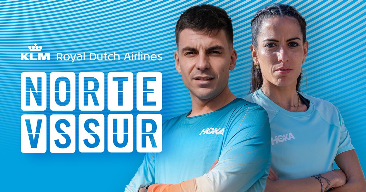 Yago Rojo y Lidia Campo, capitanes de lujo de la KLM Norte vs Sur 2023.