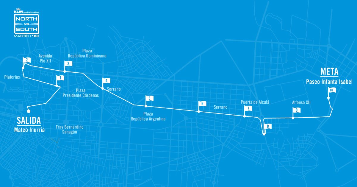 Así es el recorrido de la rapidísima KLM Norte vs Sur.