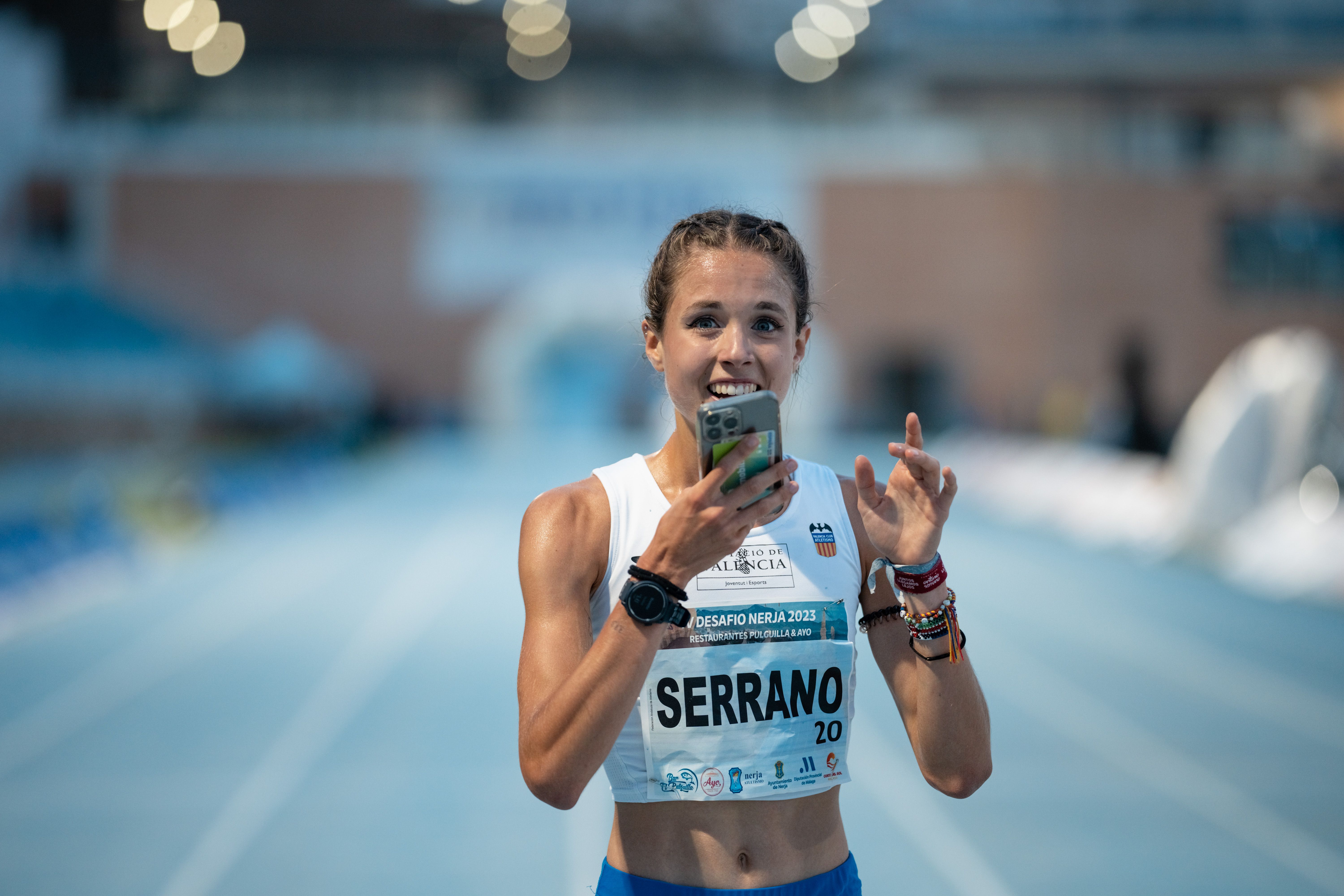 Marta Serrano  batió el récord de España sub-23 con 15:27.06. SPORTMEDIA.