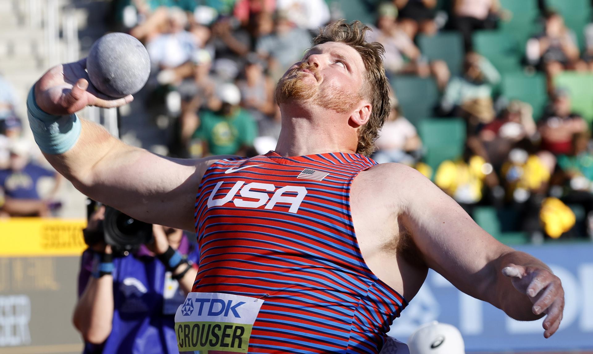 El estadounidense Ryan Crouser, doble campeón olímpico, en una fotografía de archivo. EFE.