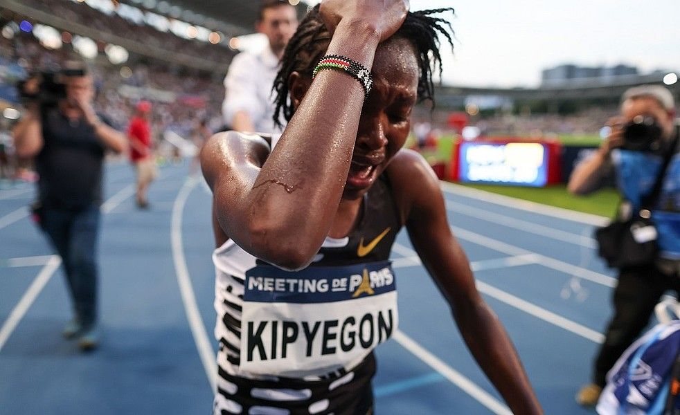 Faith Kipyegon será una de las grandes estrellas en la primera Diamond League de 2024. DAN VERNON.