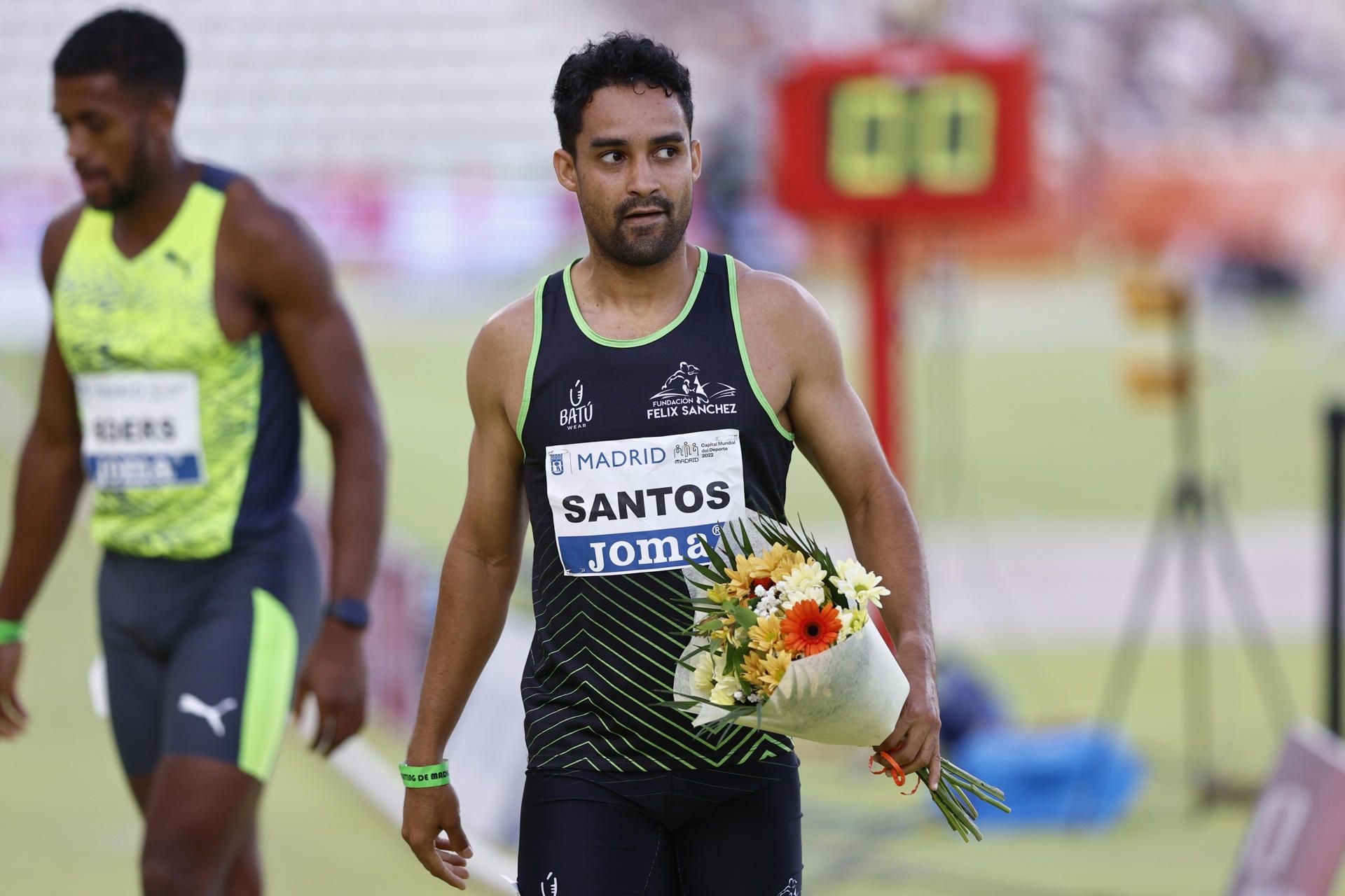 El atleta dominicano Luguelín Santos, en una imagen de archivo. EFE.