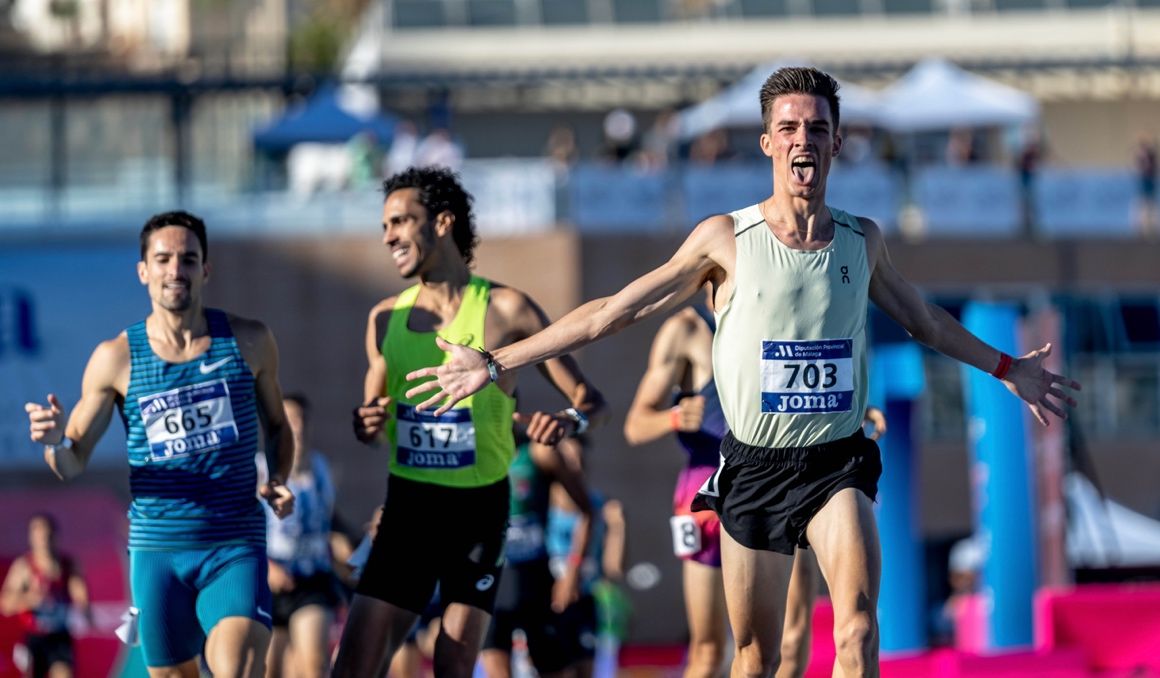 Una imagen del último Campeonato de España al Aire Libre, con Mario García Romo, Mo Katir e Ignacio Fontes. VSM PHOTOEVENTS.