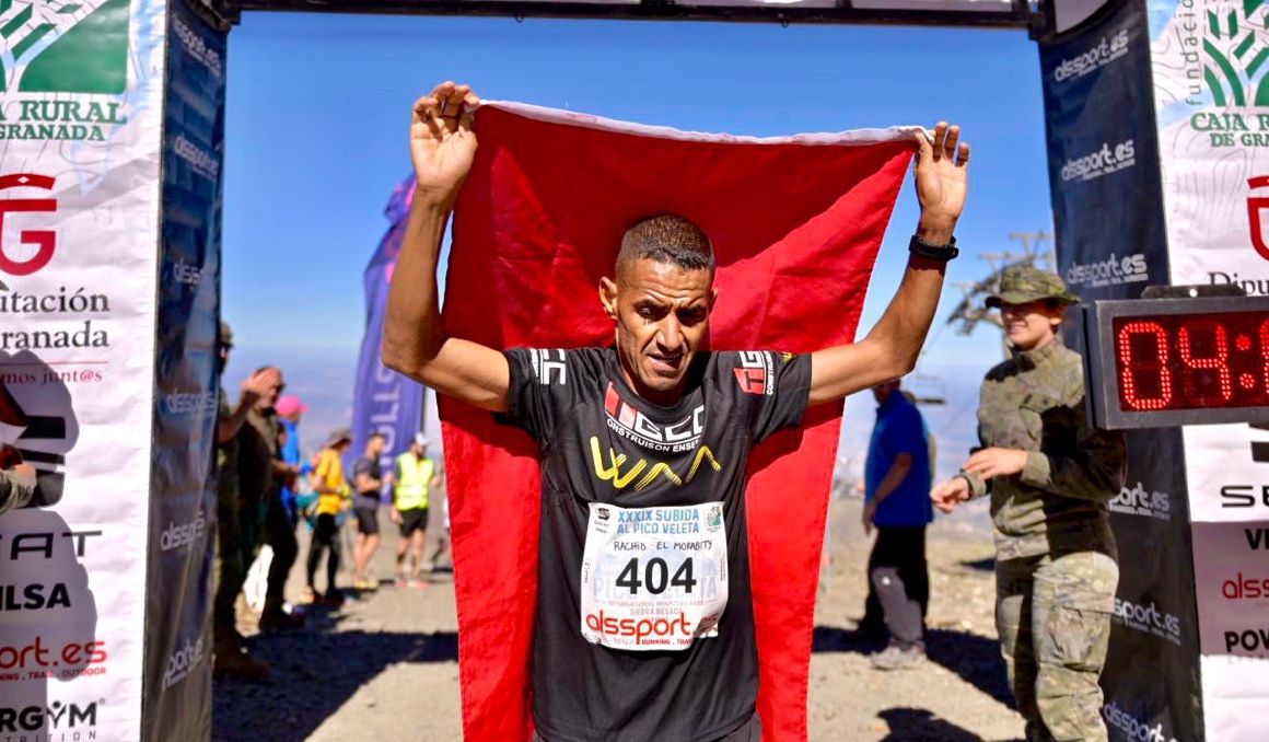 Rachid El Morabity, ganador de la edición 2023 de la Subida Internacional Pico Veleta.
