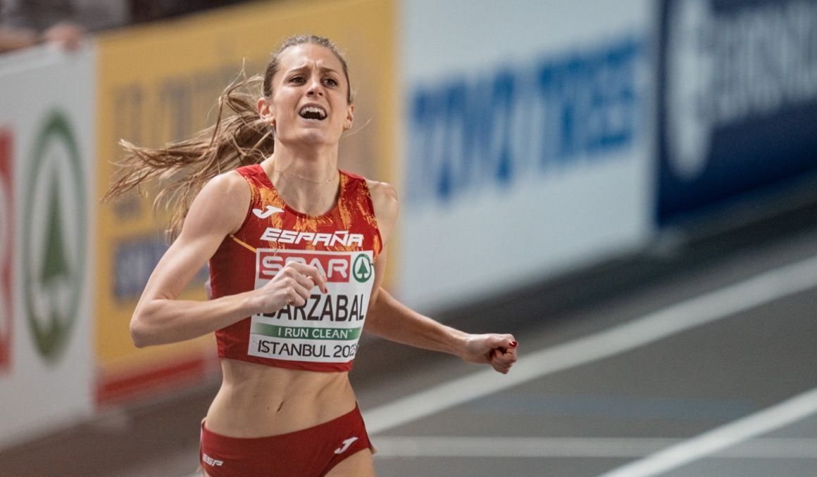 Lorea Ibarzabal en el Campeonato de Europa de Estambul, donde fue cuarta. SPORTMEDIA.