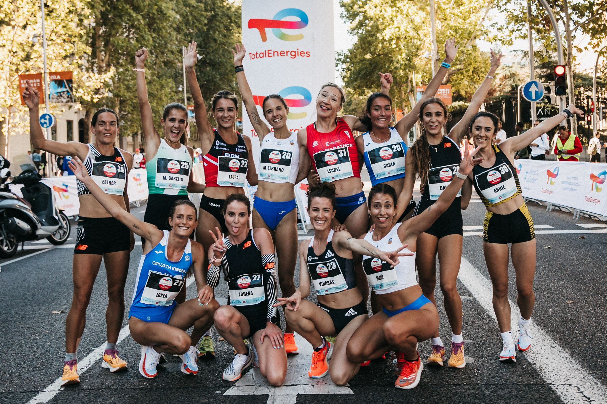 La élite femenina en la TotalEnergies Milla Internacional de Madrid 2023. LATE MI LENTE.