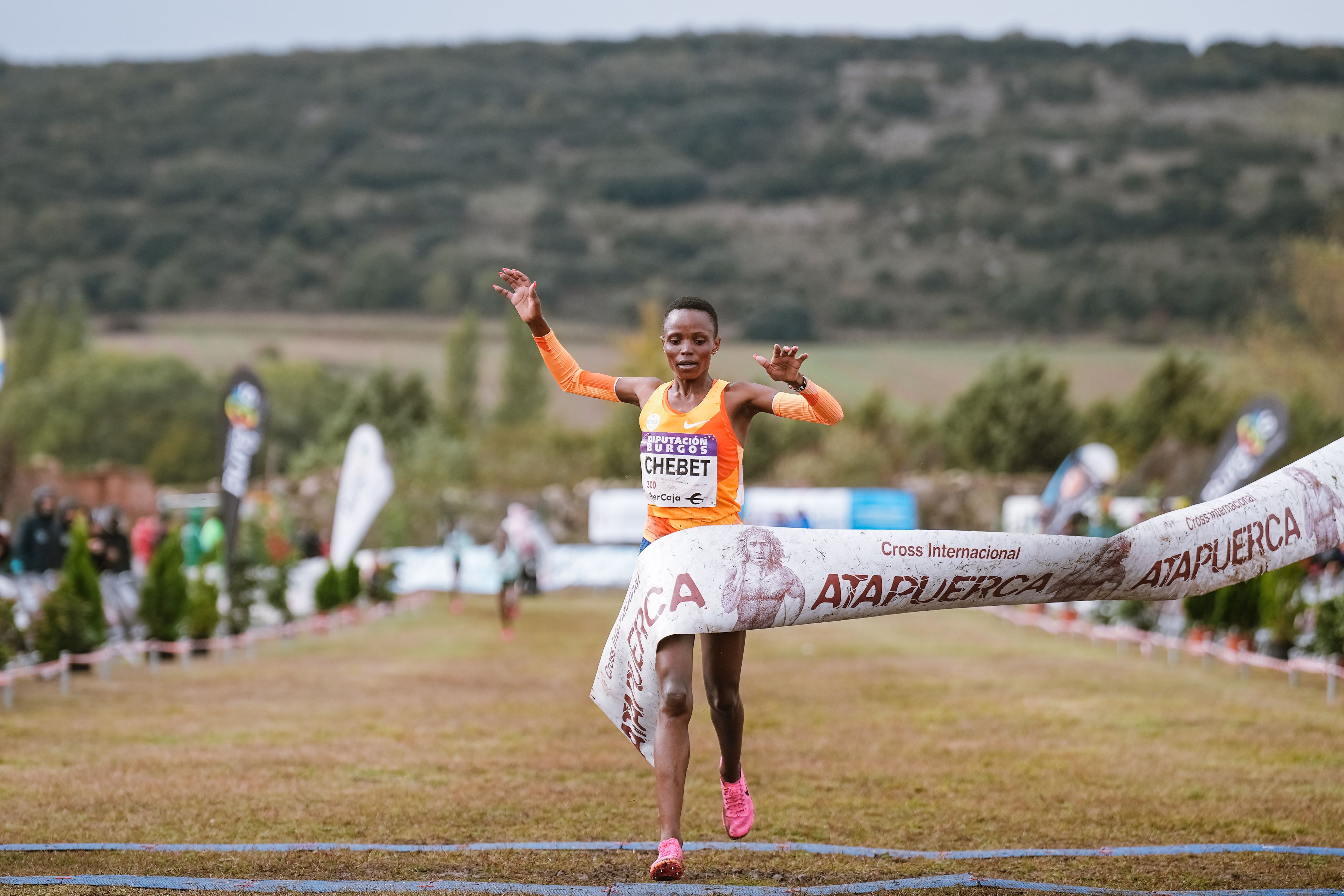 Beatrice Chebet, ganadora del Cross de Atapuerca 2023. SPORTMEDIA.