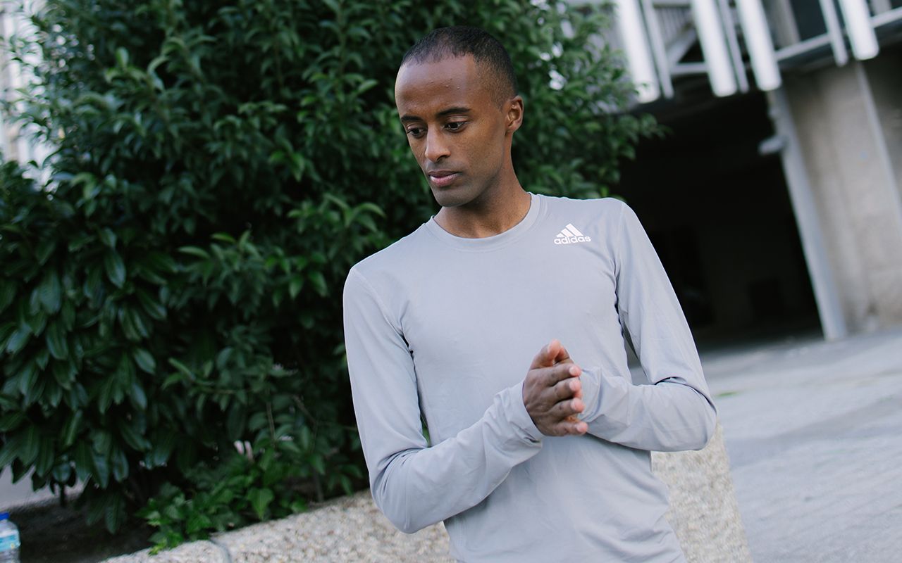 Tariku Novales en las semanas previas al Maratón de Valencia 2023.