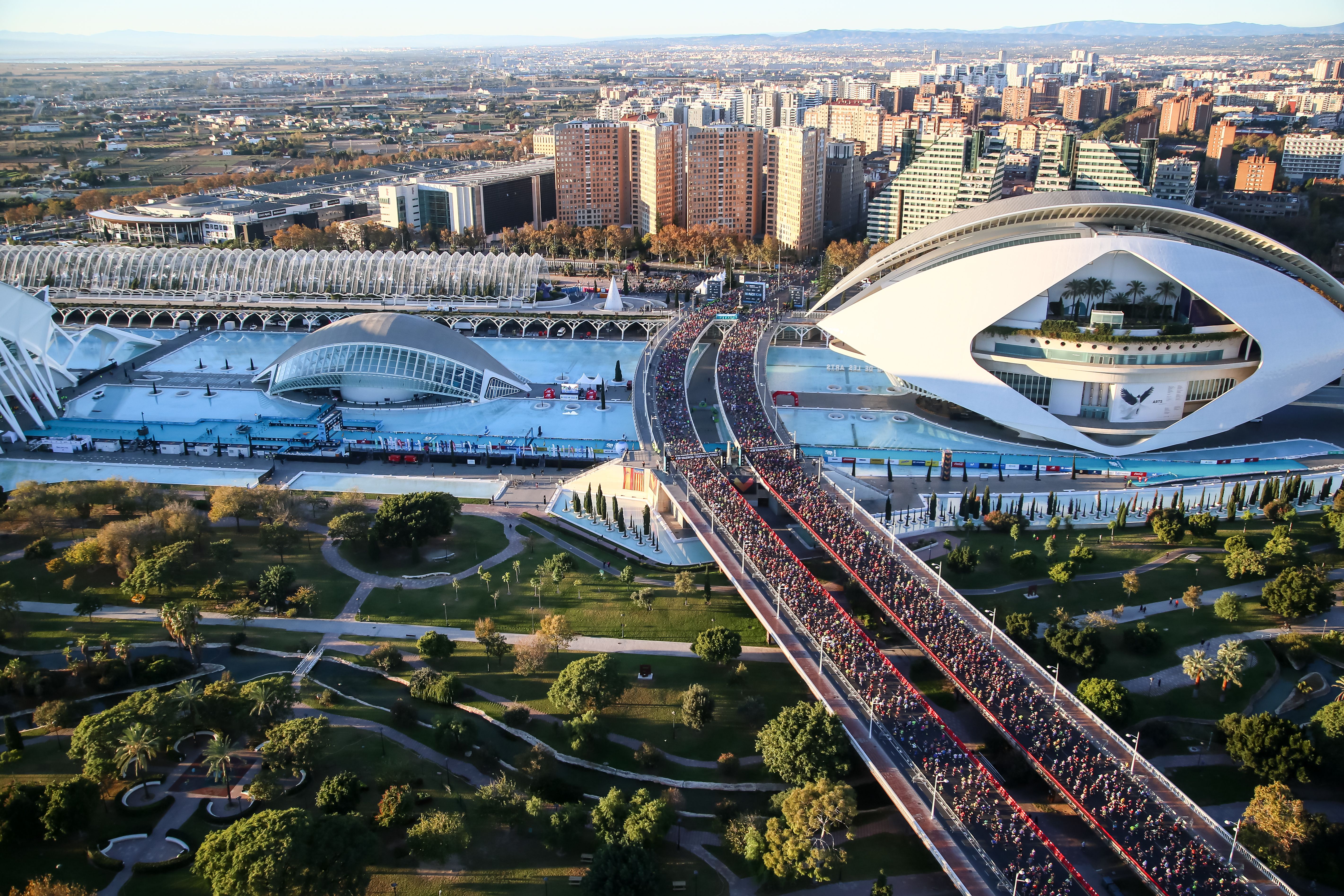 Una imagen de la salida del Maratón de Valencia Trinidad Alfonso 2023. ORGANIZACIÓN.