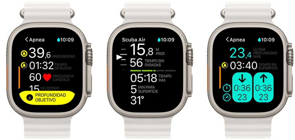 El Apple Watch Ultra 2 es perfecto también para apnea y buceo con botellas