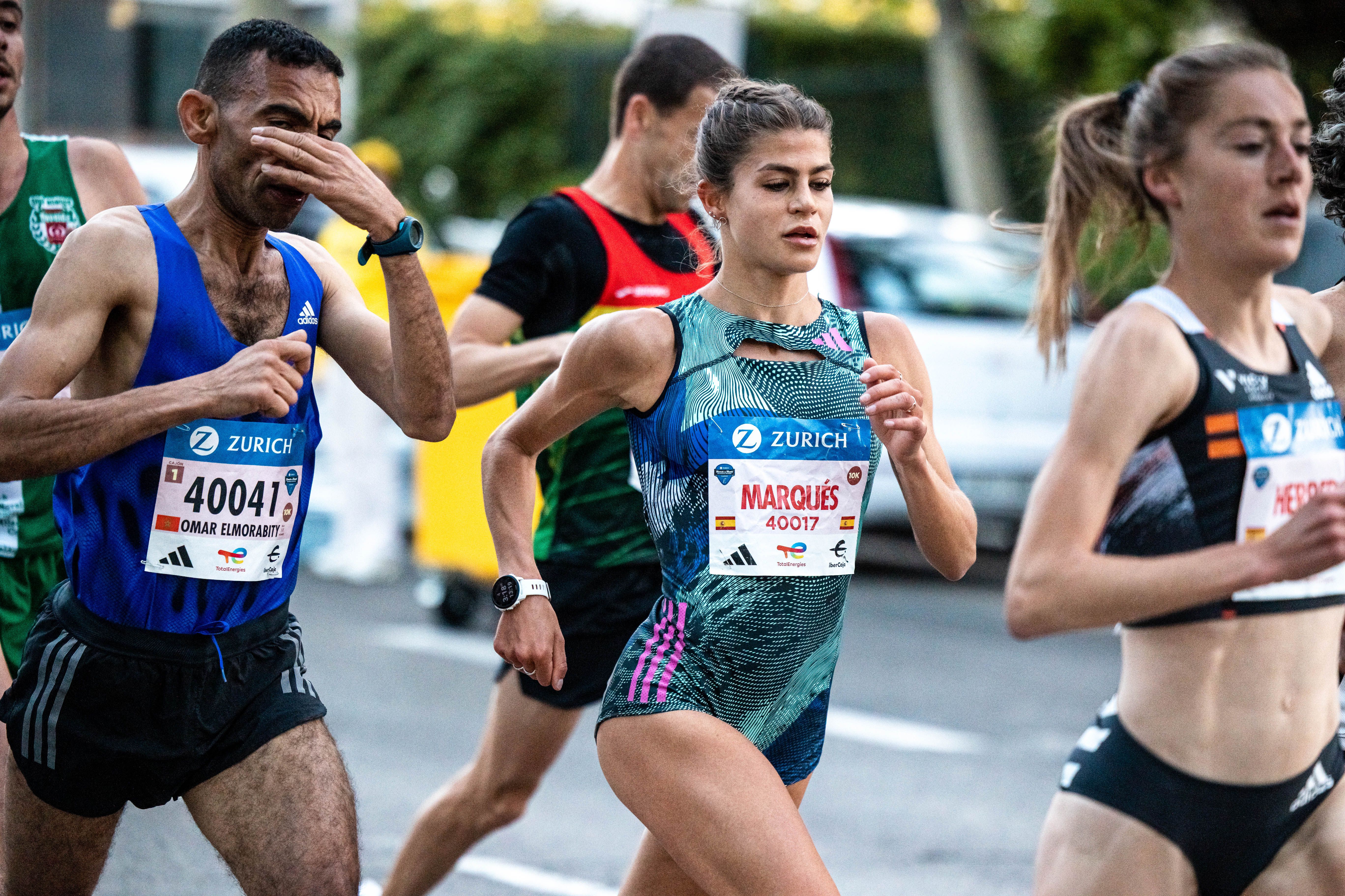 Águeda Marqués en el 10K del RnR Running Series Madrid 2023, donde consiguió su mejor marca en la distancia. SPORTMEDIA.