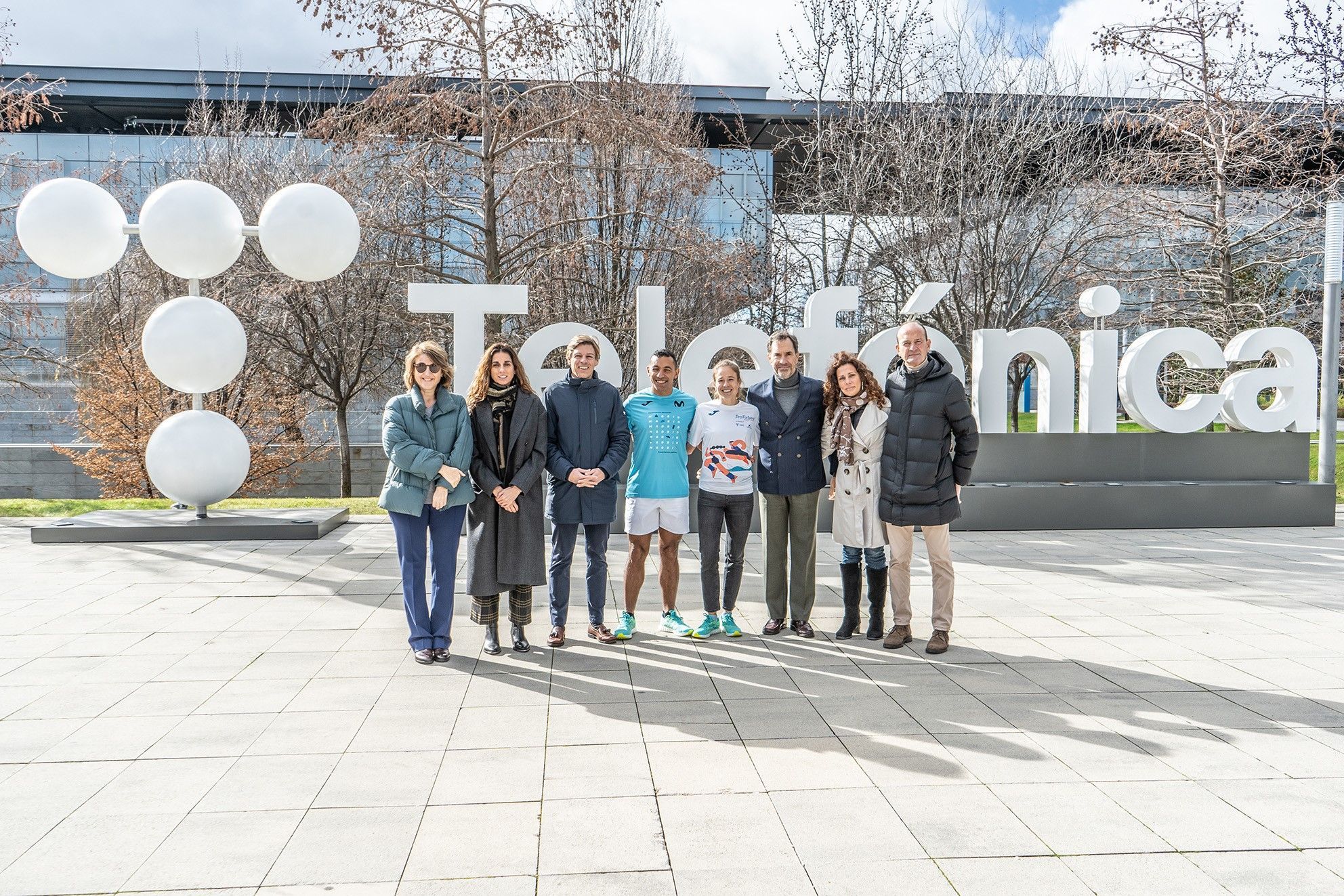 Una imagen de la presentación de la camiseta oficial del Movistar Madrid Medio Maratón 2024.