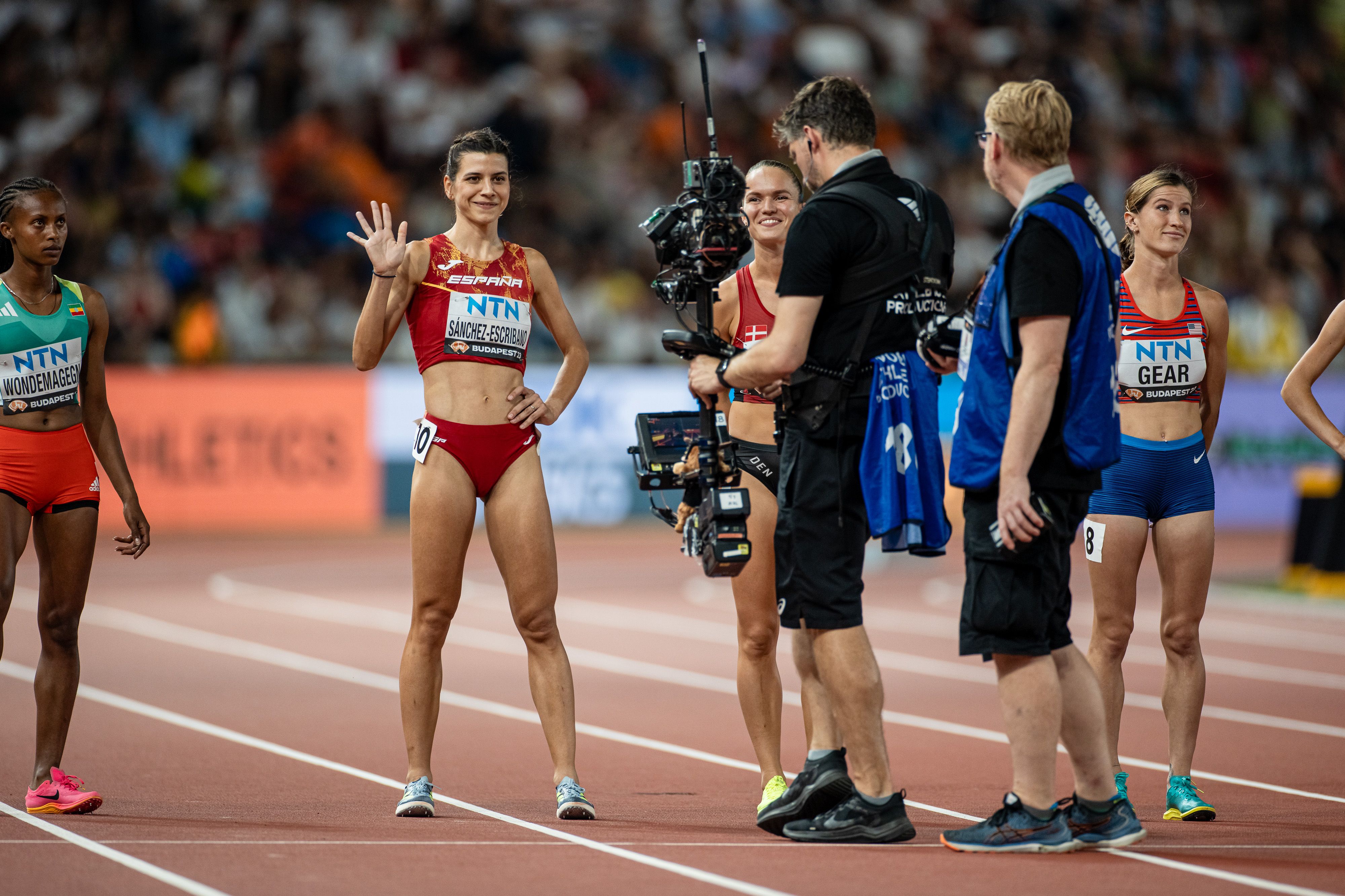 Irene Sánchez-Escribano en el Campeonato del Mundo de Budapest 2023. SPORTMEDIA.