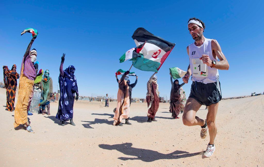 El Sahara Marathon se celebra cada 28 de febrero en los campamentos de refugiados de Tinduf. SAHARA MARATHON