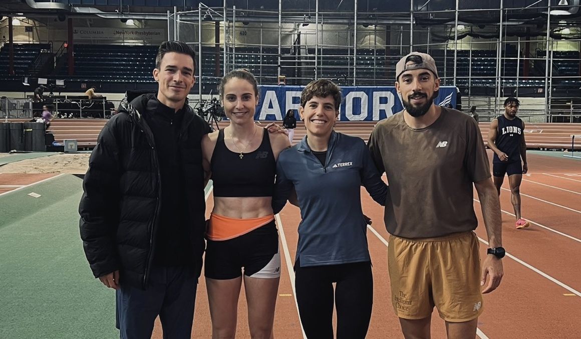 Los cuatro españoles que competirán en los Millrose Games 2024.