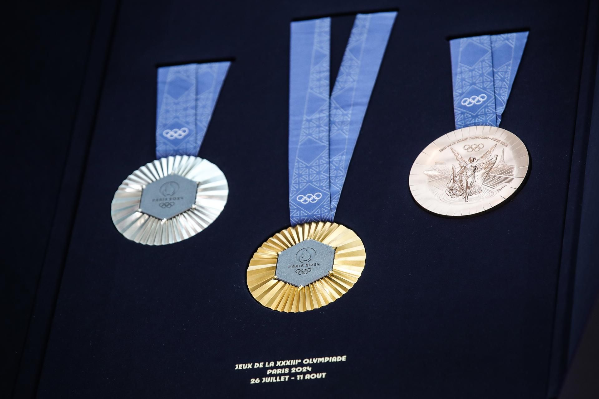 Presentación de la medallas olímpicas París 2024 en Saint Denis (France). EFE.