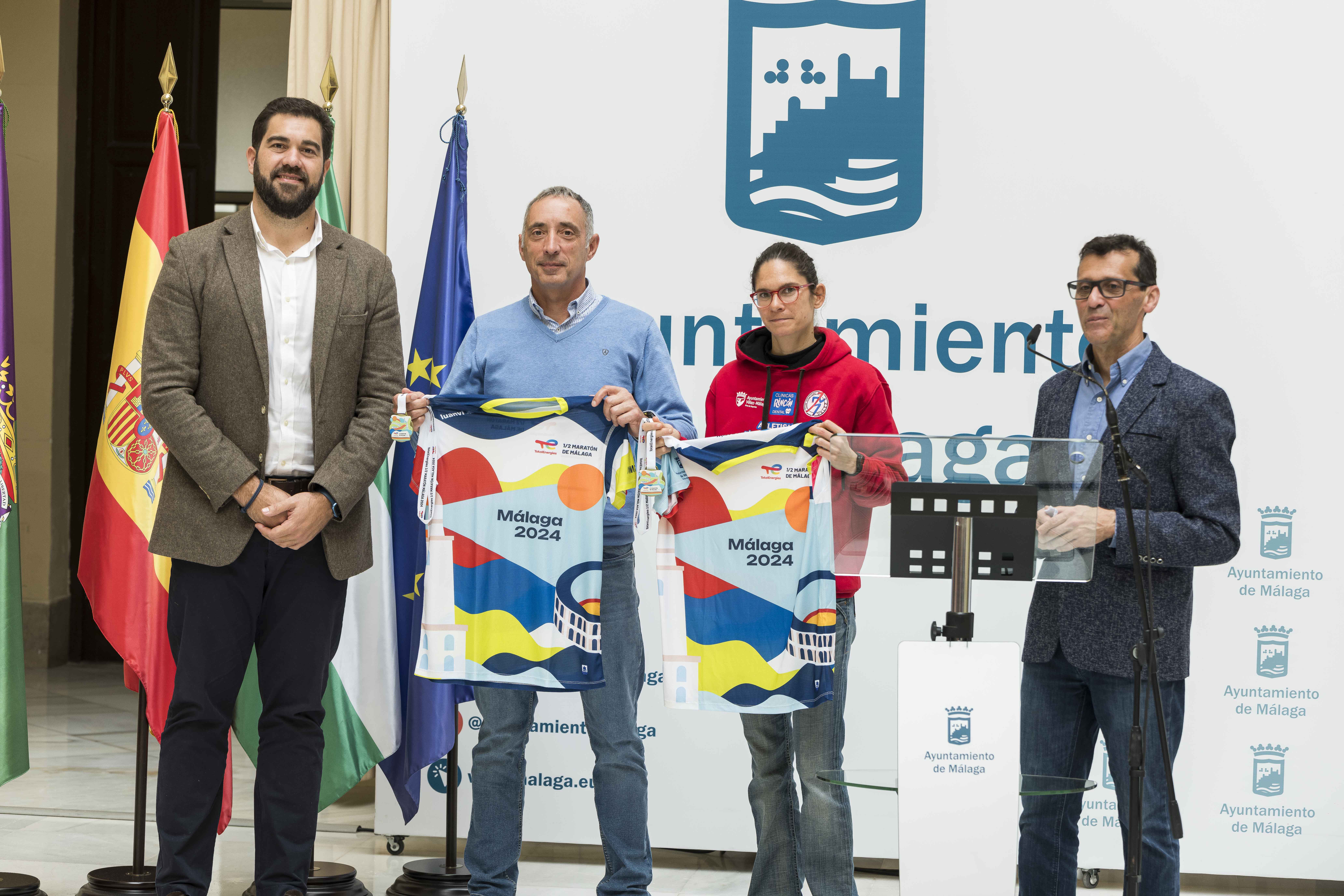 El TotalEnergies Medio Maratón de Málaga 2024 ha sido presentado hoy. GABY RODRIGO.