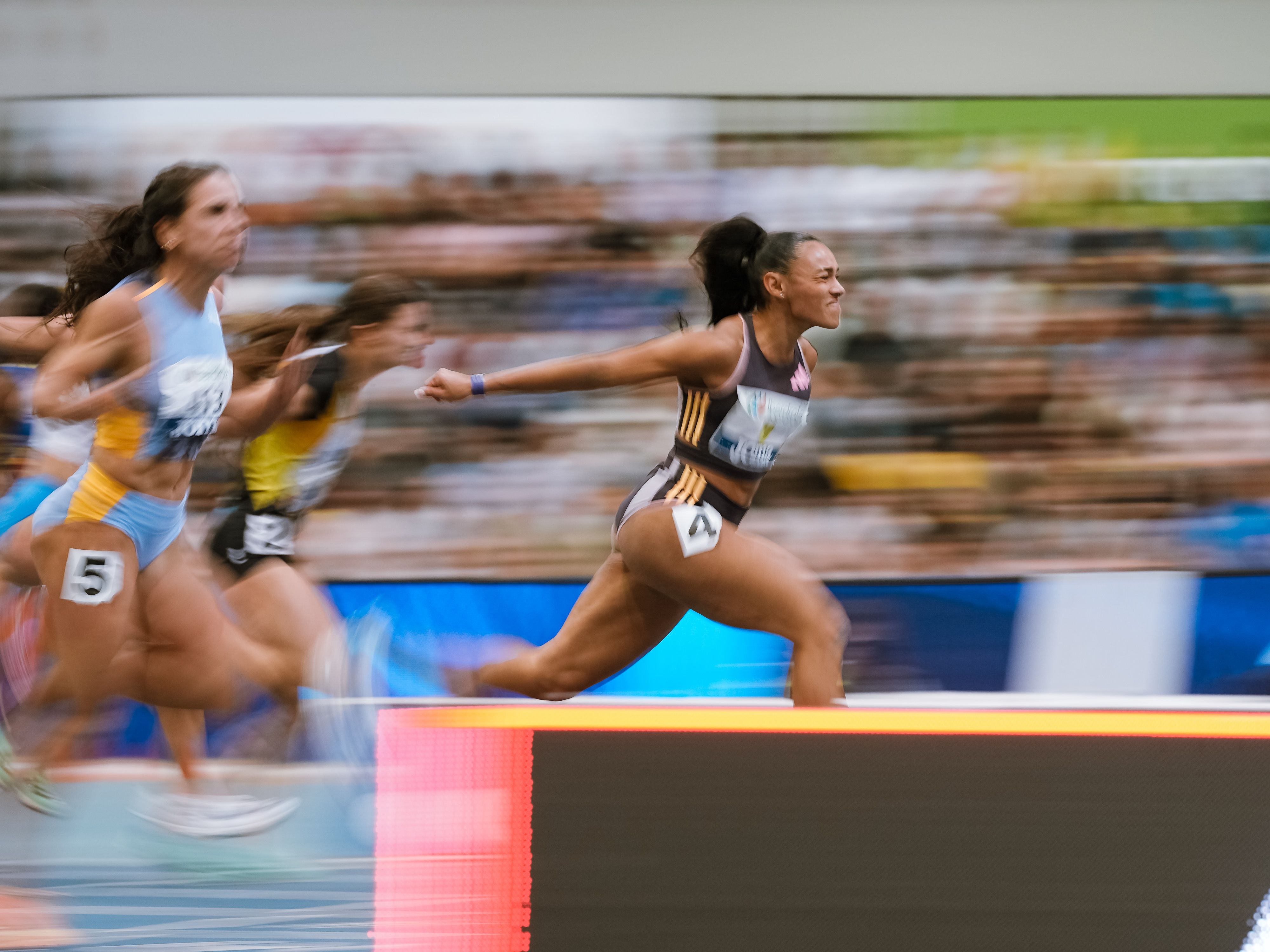 Jaël Bestué volvió a demostrar su dominio en la velocidad corta y se proclamó campeona de España de 60 metros. SPORTMEDIA.