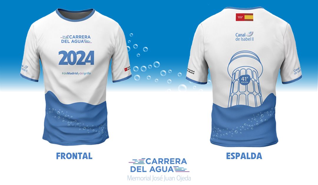 Así es la camiseta oficial de la Carrera del Agua 2024. LAST LAP