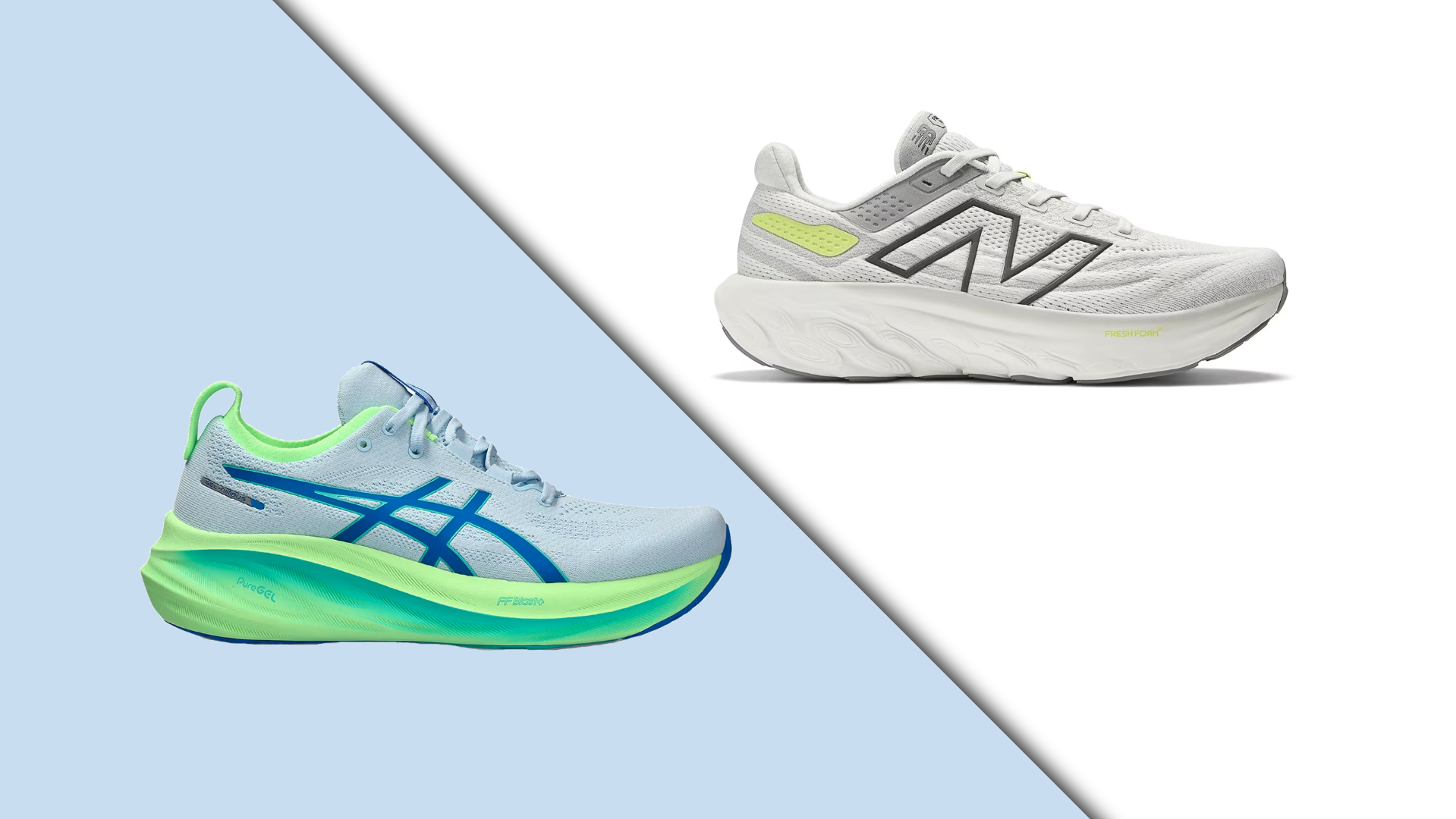 Comparamos las Asics Gel Nimbus 26 y las New Balance Fresh Foam 1080 V13.